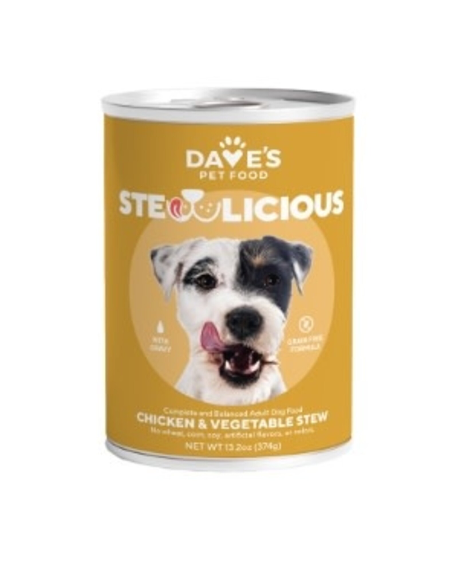 Dave's Pet Food DAVES DOG GRAIN FREE STEWLICIOUS CHICKEN & VEGETABLE 13.2OZ