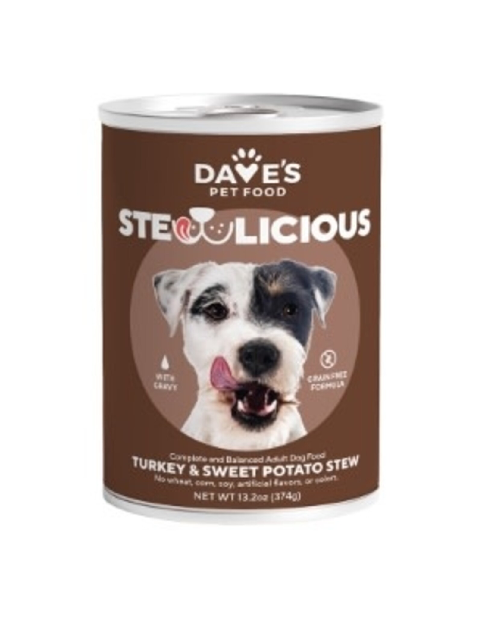 Dave's Pet Food DAVES DOG GRAIN FREE STEWLICIOUS TURKEY & SWEET POTATO 13.2OZ