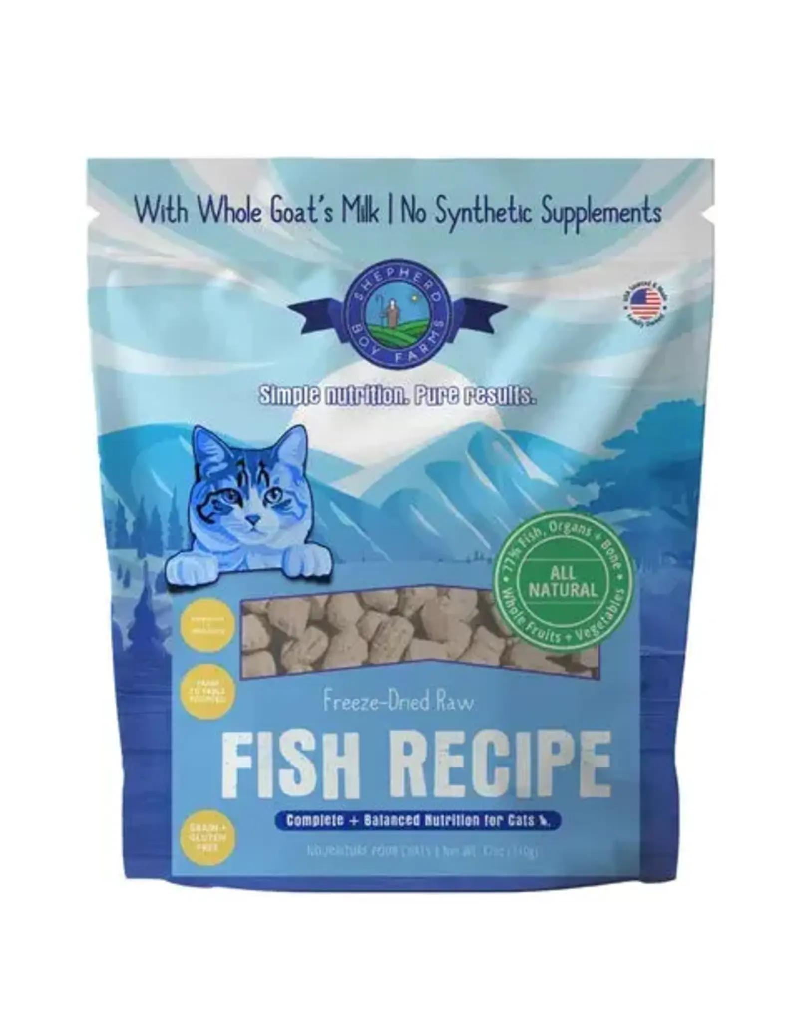 SHEPHERD BOY FARMS SHEPHERD BOY FARMS FREEZE DRIED CAT FISH 12OZ