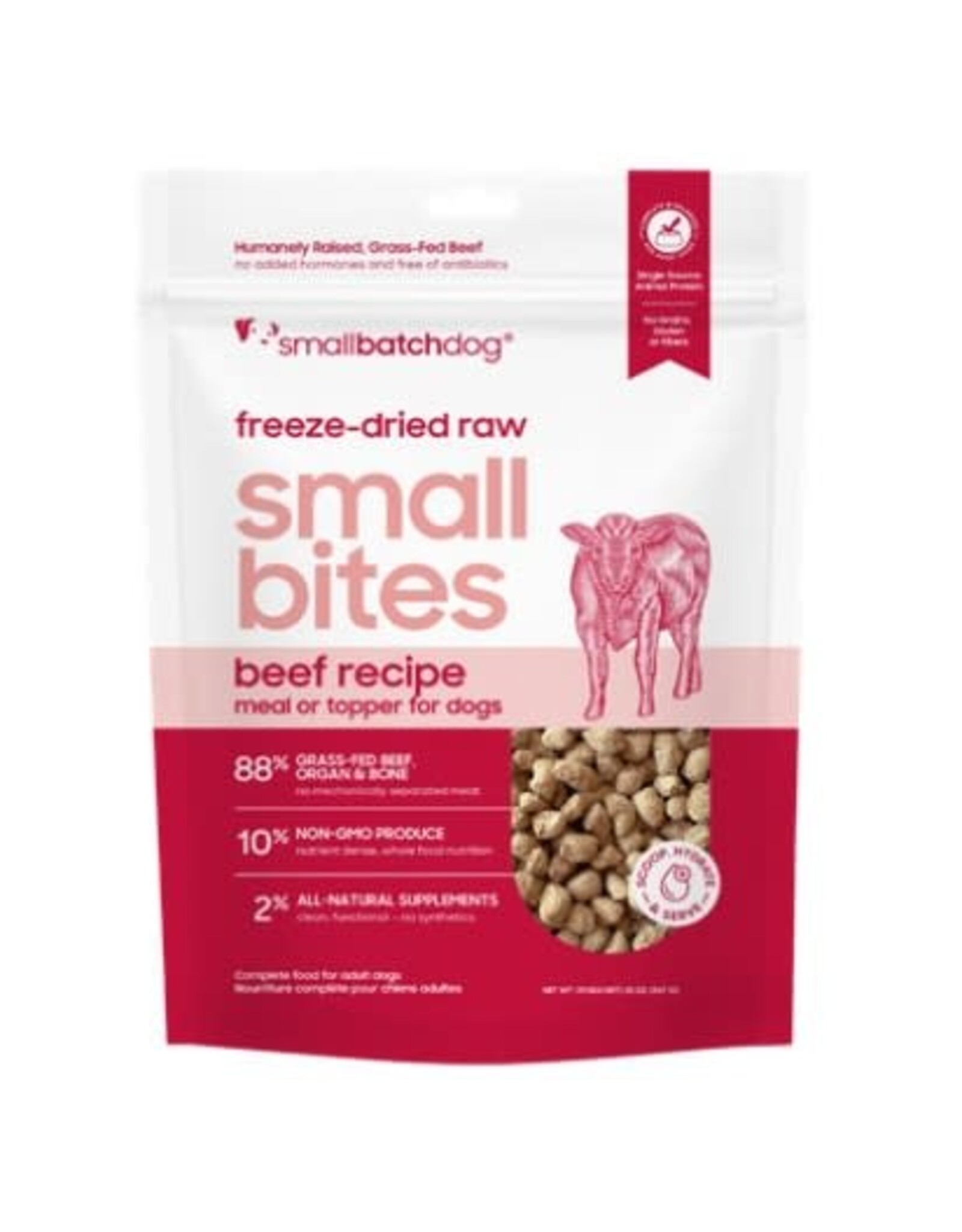 Smallbatch SMALLBATCH DOG SMALL BITES  FD BEEF 20OZ