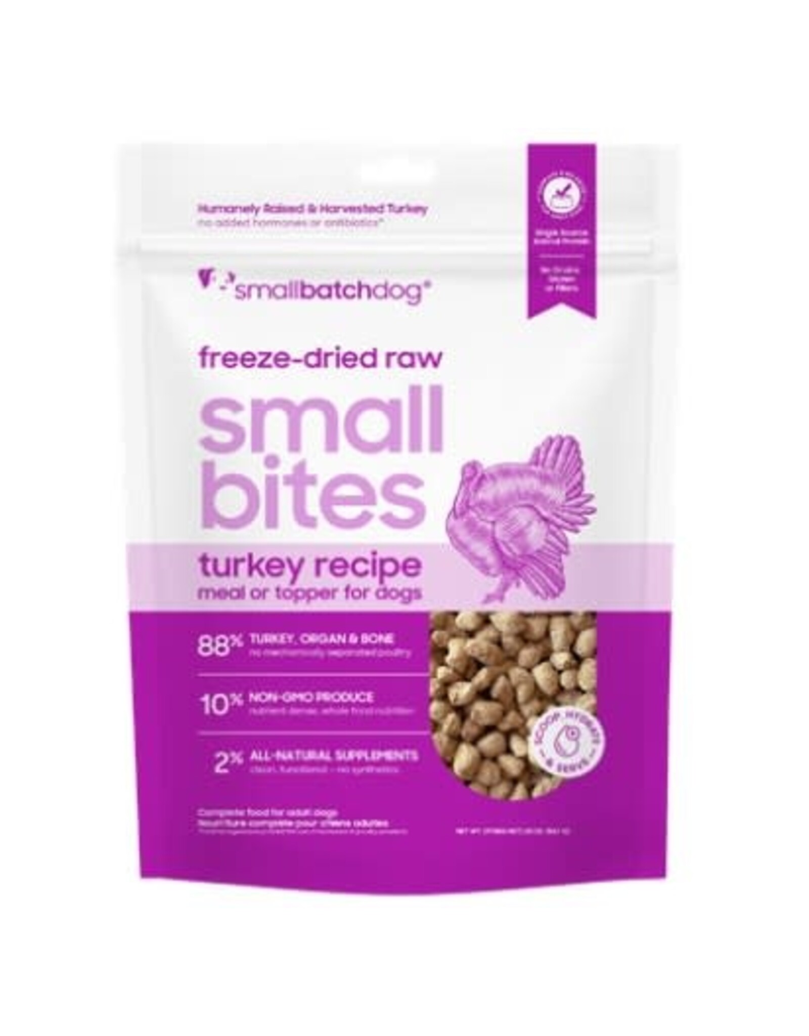 Smallbatch SMALLBATCH DOG SMALL BITES TURKEY FREEZE DRIED 20OZ