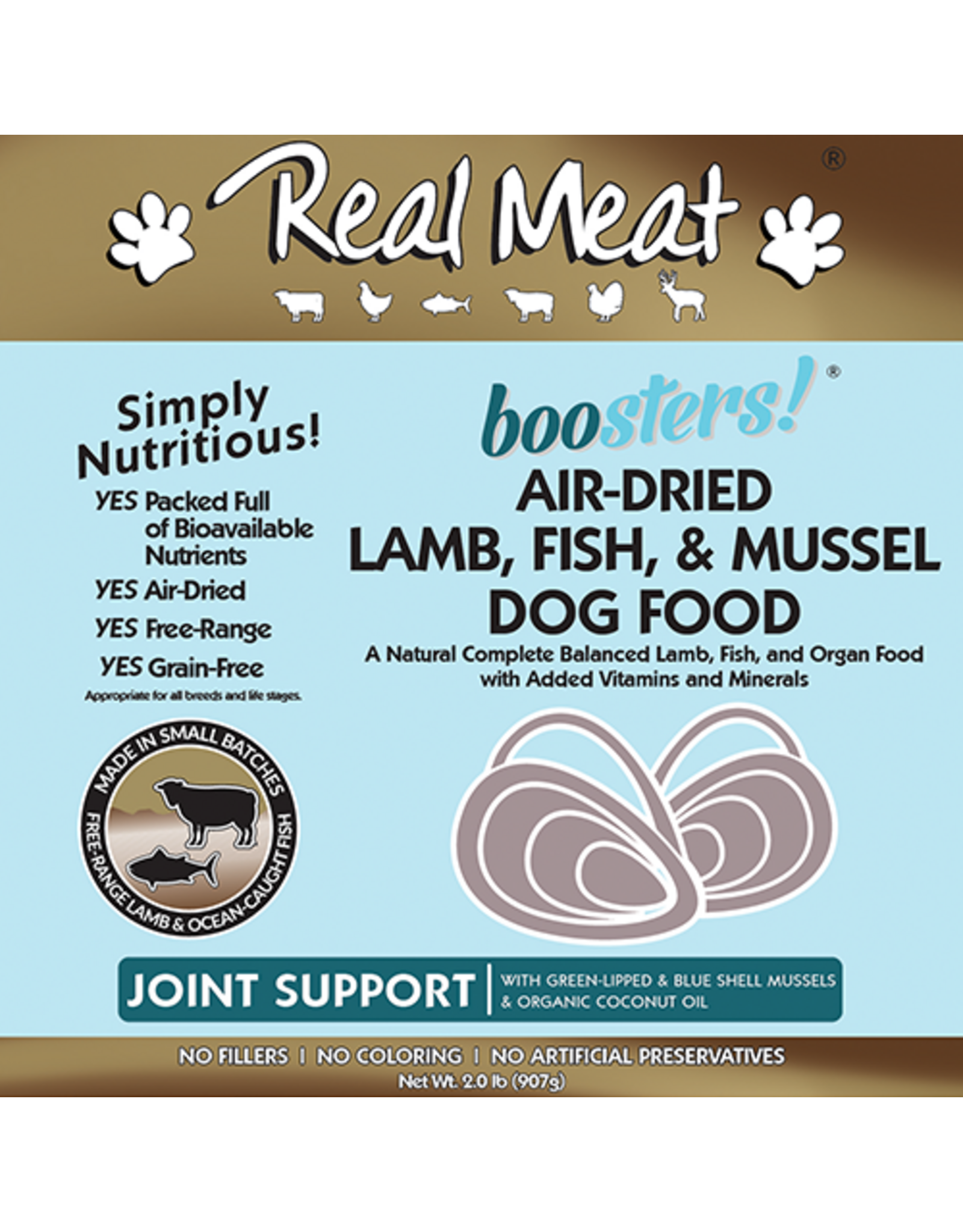 The Real Meat Company THE REAL MEAT CO. DOG AIR-DRIED LAMB & FISH RECIPE DOG FOOD