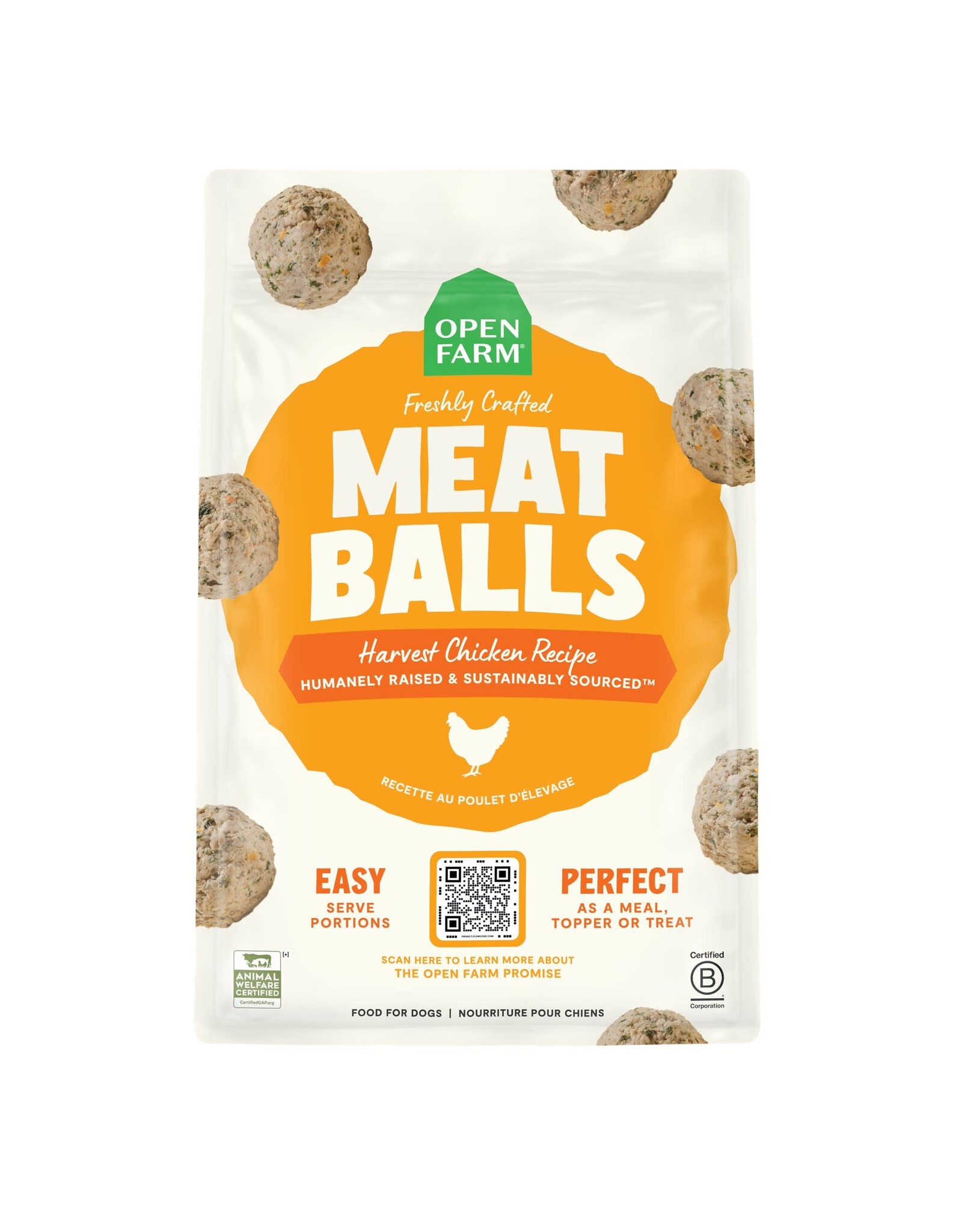 Open Farm OPEN FARM DOG MEATBALLS CHICKEN FROZEN