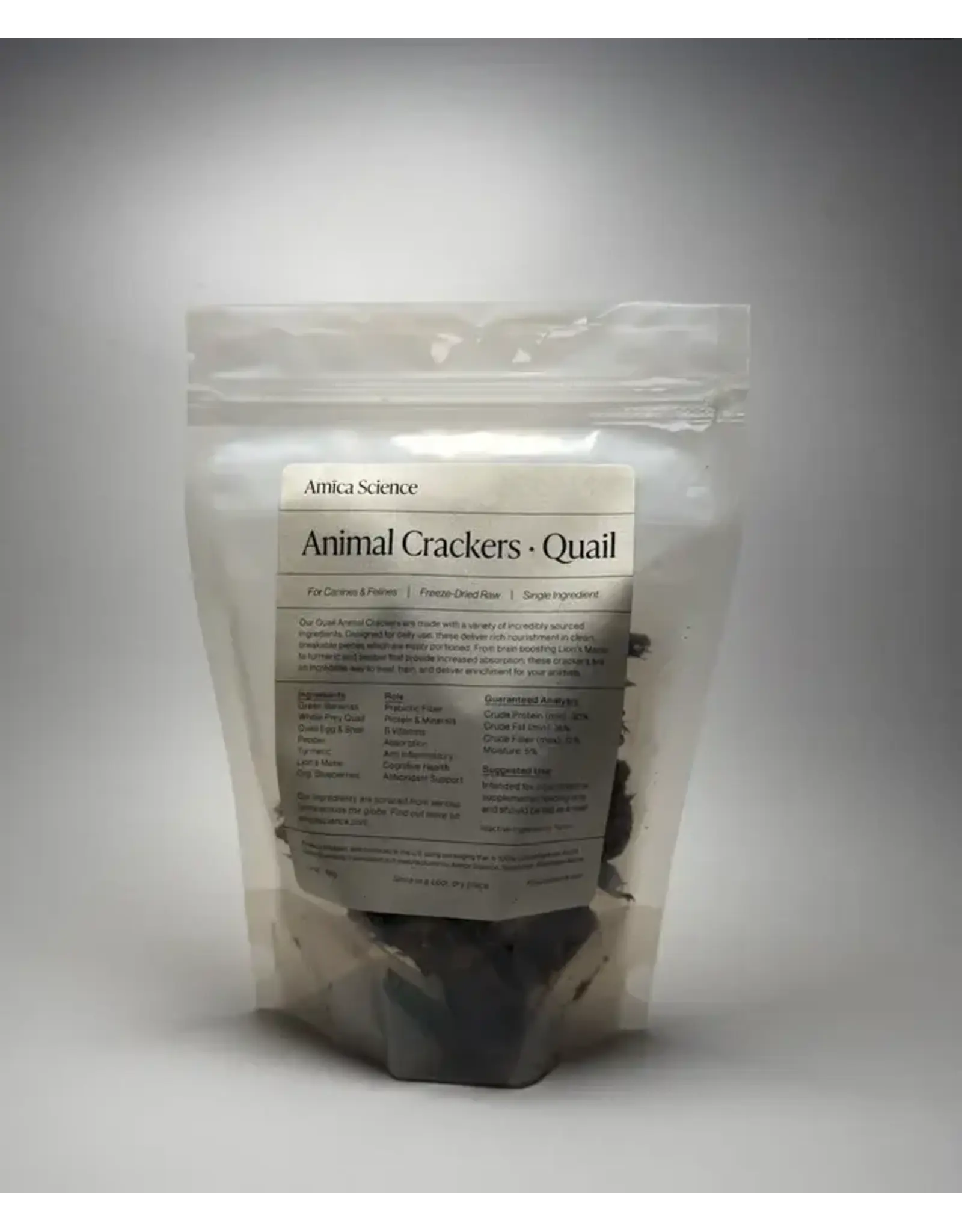 AMICA SCIENCE AMICA SCIENCE ANIMAL CRACKERS QUAIL 85G