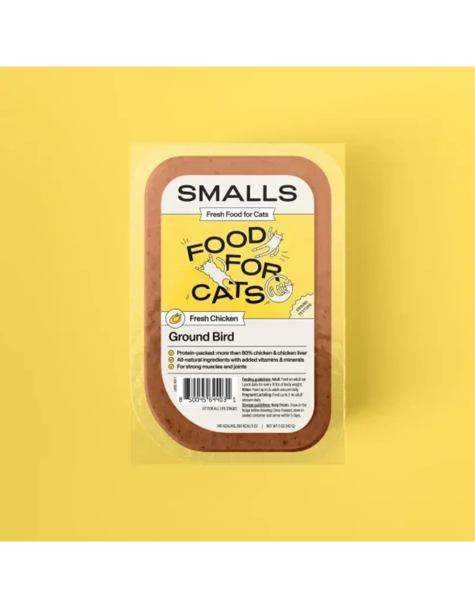 SMALLS FRESH FOOD SMALLS FRESH FOOD FOR CATS GROUND CHICKEN 5OZ SINGLE