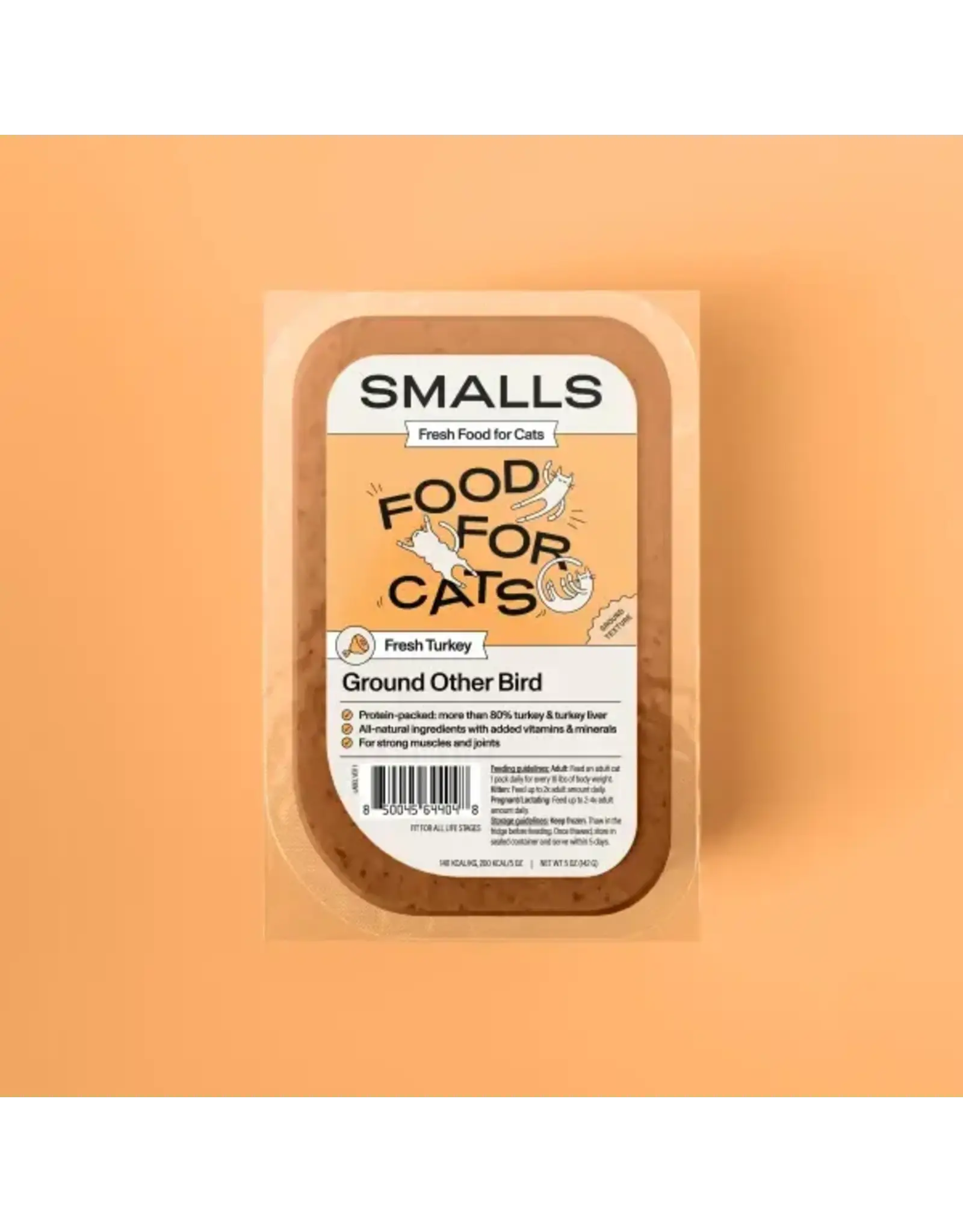 SMALLS FRESH FOOD SMALLS FRESH FOOD FOR CATS GROUND TURKEY 5OZ SINGLE