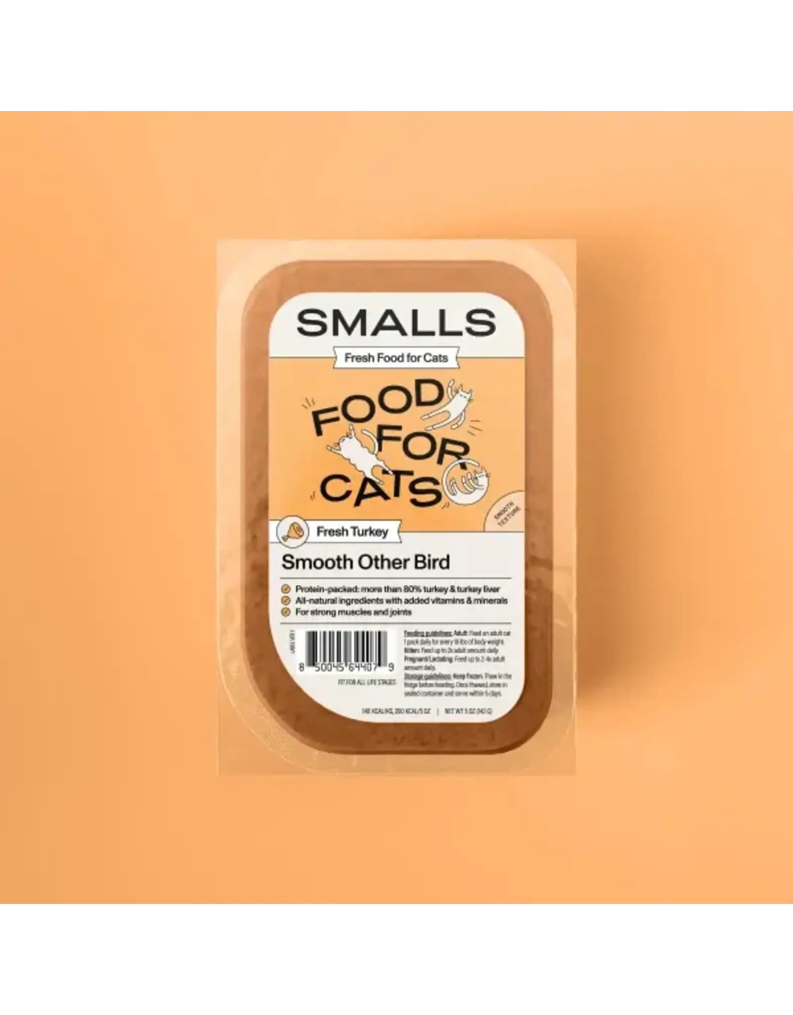 SMALLS FRESH FOOD SMALLS FRESH FOOD FOR CATS SMOOTH TURKEY 5OZ SINGLE