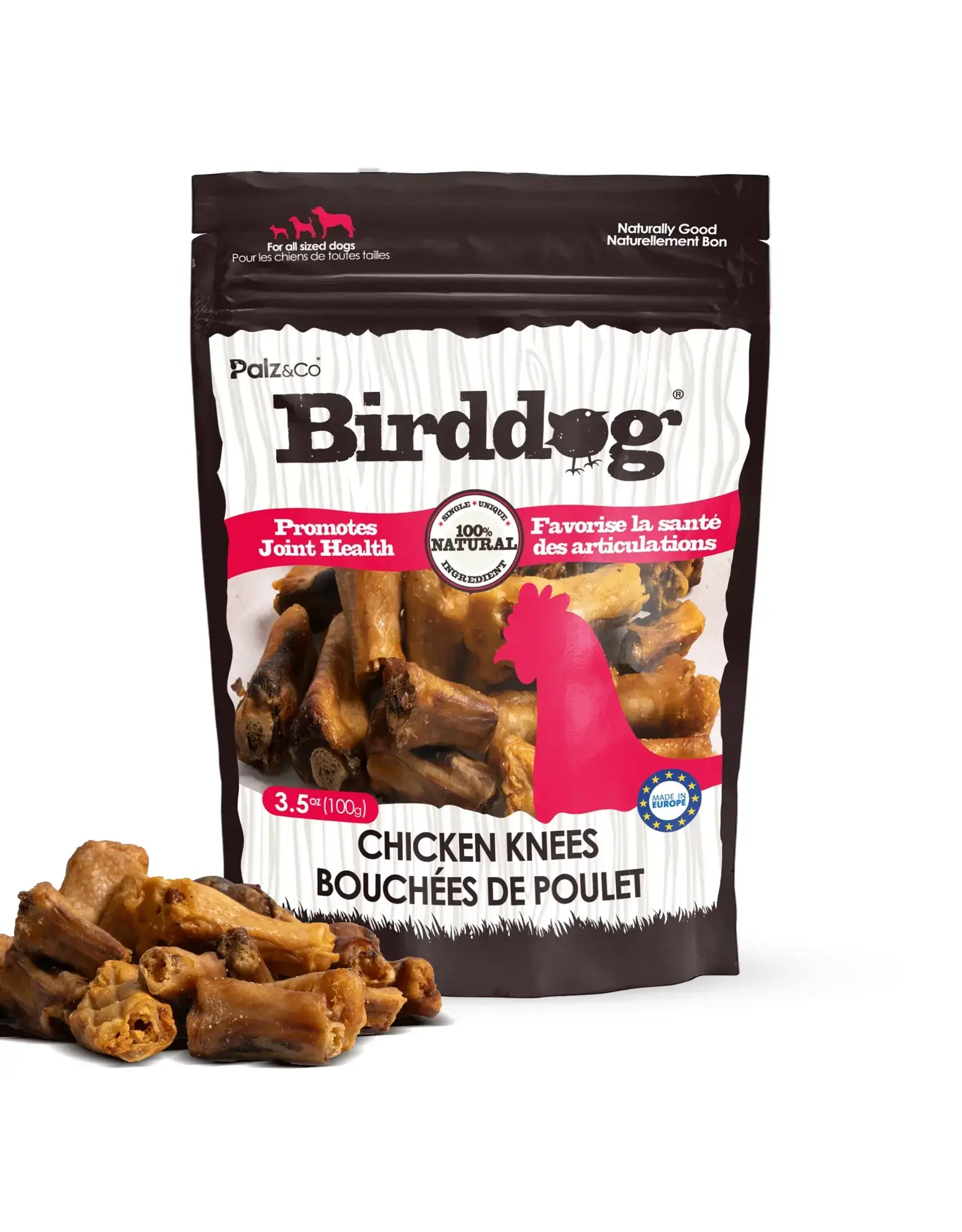 PALZ & CO PALZ & CO BIRDDOG CHICKEN KNEES 3.5OZ BAG