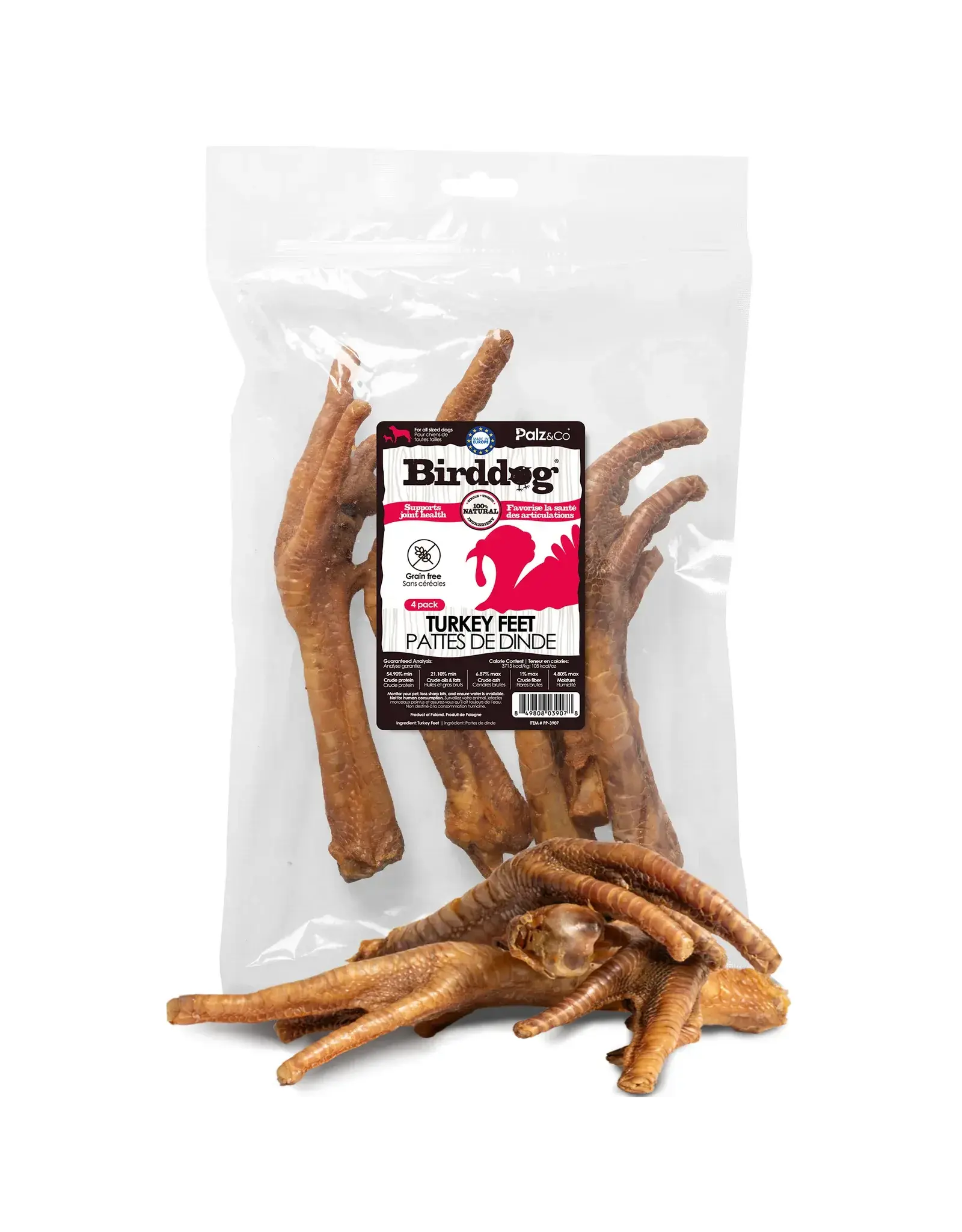 PALZ & CO PALZ & CO BIRDDOG TURKEY FEET 4CT BAG
