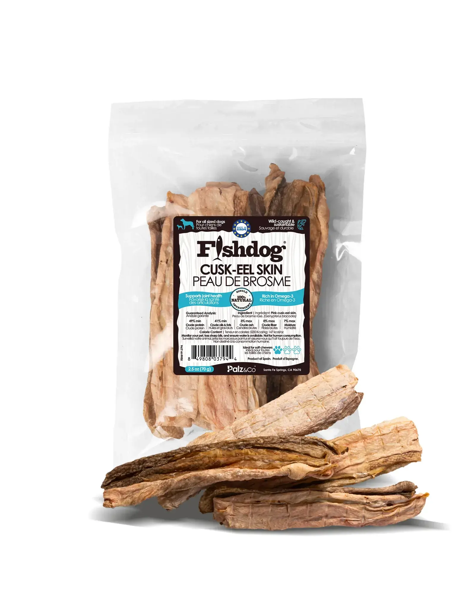 PALZ & CO PALZ & CO FISHDOG CUSK-EEL SKINS 2.5OZ BAG