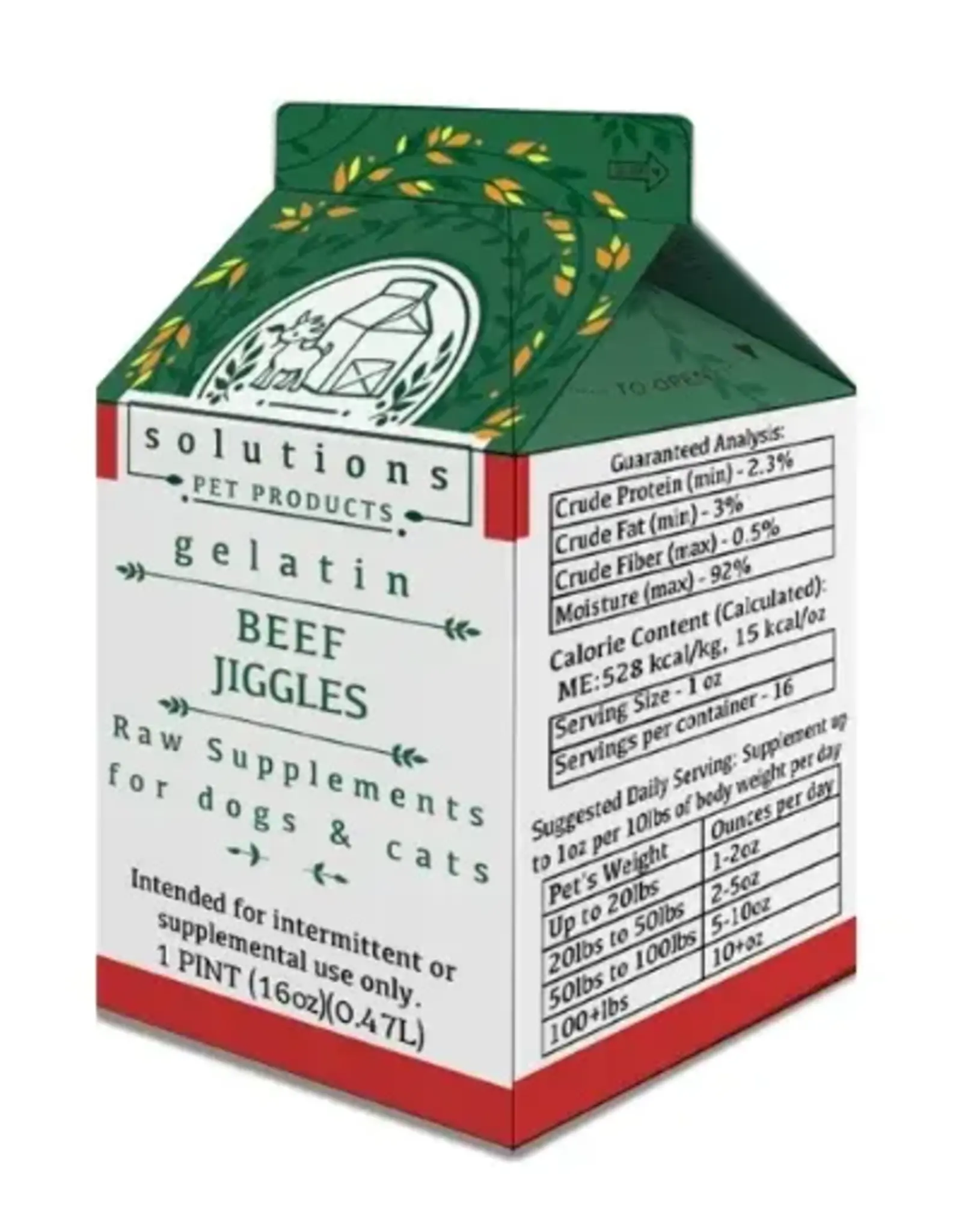 SOLUTIONS PET PRODUCTS SOLUTIONS PET PRODUCTS BEEF JIGGLES