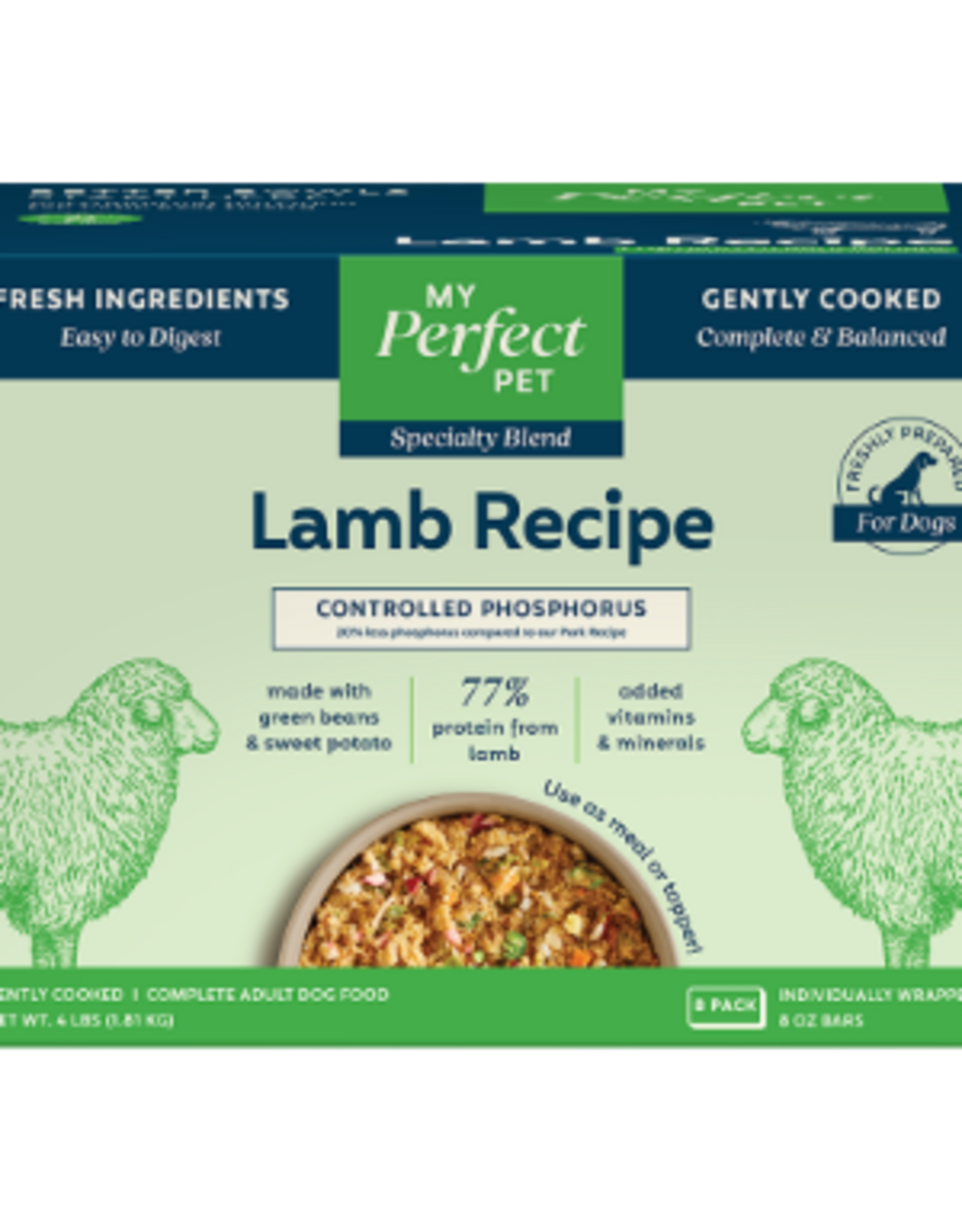 My Perfect Pet MY PERFECT PET DOG LOW PHOSPHORUS GENTLY COOKED LAMB & RICE BLEND 4LB