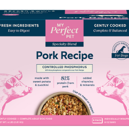 My Perfect Pet MY PERFECT PET DOG FROZEN ADULT LOW PHOSPHORUS PORK 4LB