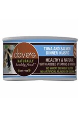 Dave's Pet Food DAVE'S CAT NATURAL TUNA & SALMON IN ASPIC 3OZ