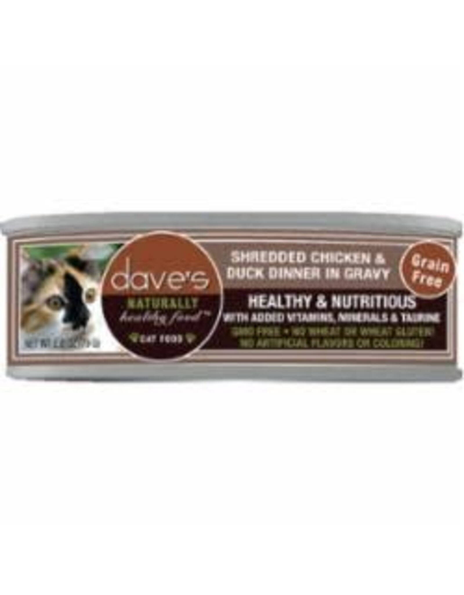 Dave's Pet Food DAVE'S CAT SHREDDED CHICKEN & DUCK 2.8OZ