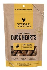Vital Essentials VITAL DOG DUCK HEARTS FD TREAT 3.5OZ