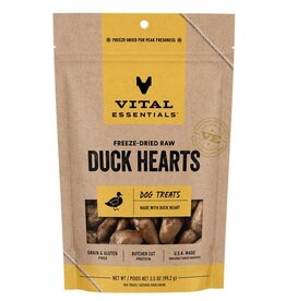Vital Essentials VITAL DOG DUCK HEARTS FD TREAT 3.5OZ