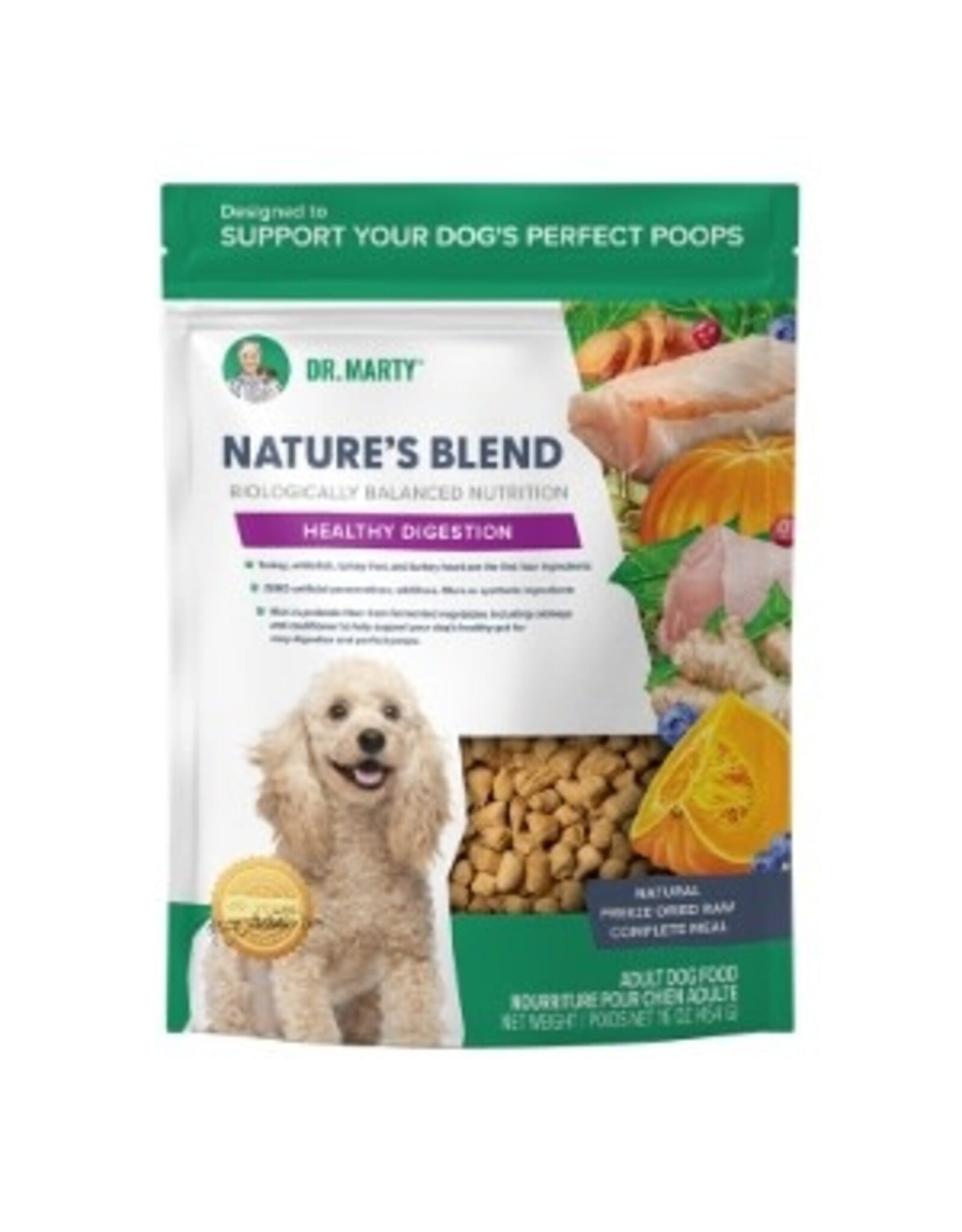 DR. MARTY DR. MARTY DOG FREEZE-DRIED NATURE'S BLEND HEALTHY DIGESTION 16OZ
