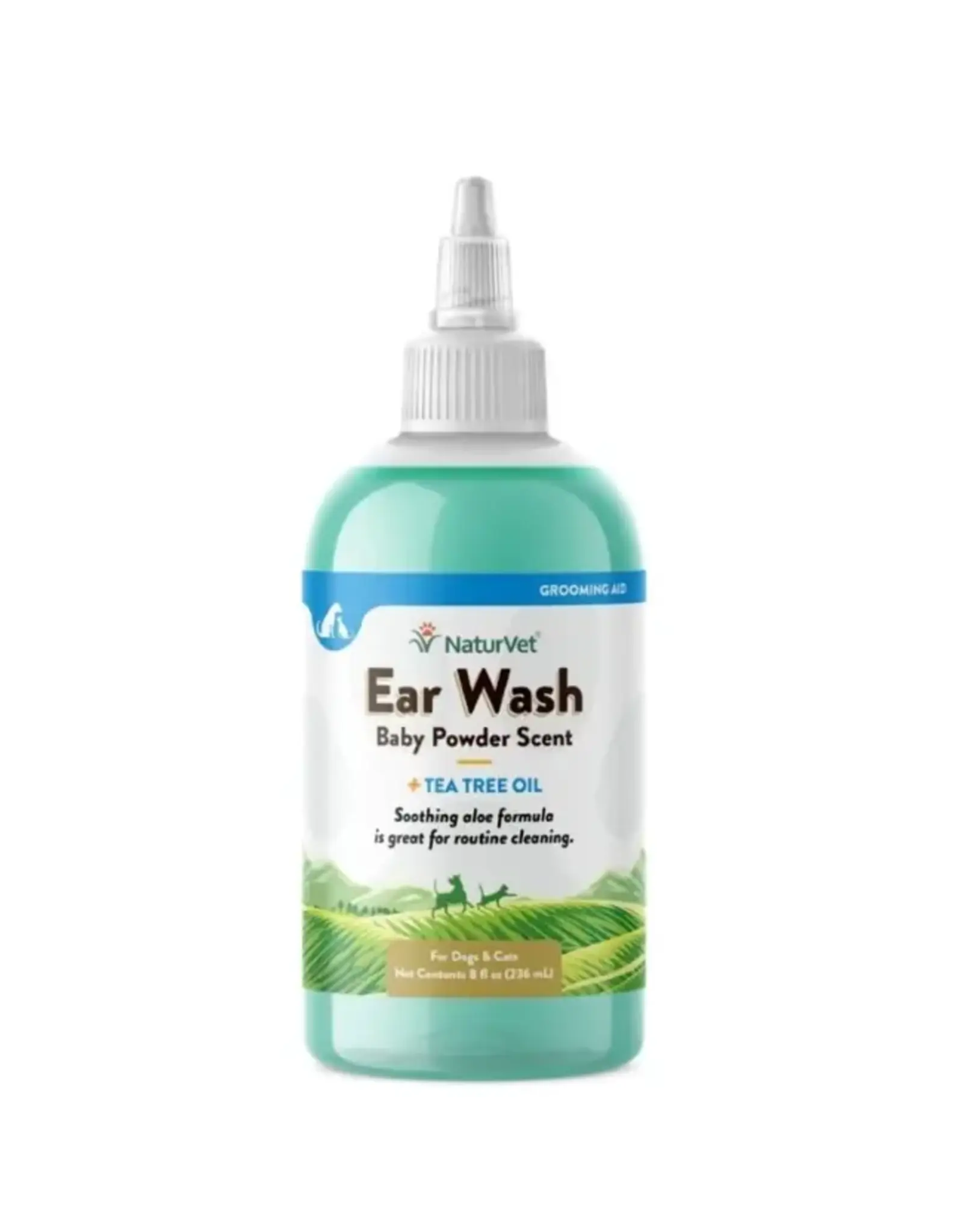 NaturVet NATURVET EAR WASH PLUS TEA TREE OIL 8OZ
