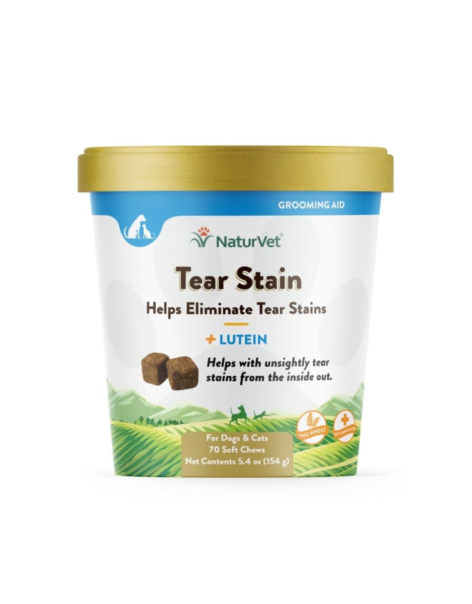 NaturVet NATURVET TEAR STAIN PLUS LUTEIN SOFT CHEWS FOR DOGS 70-COUNT