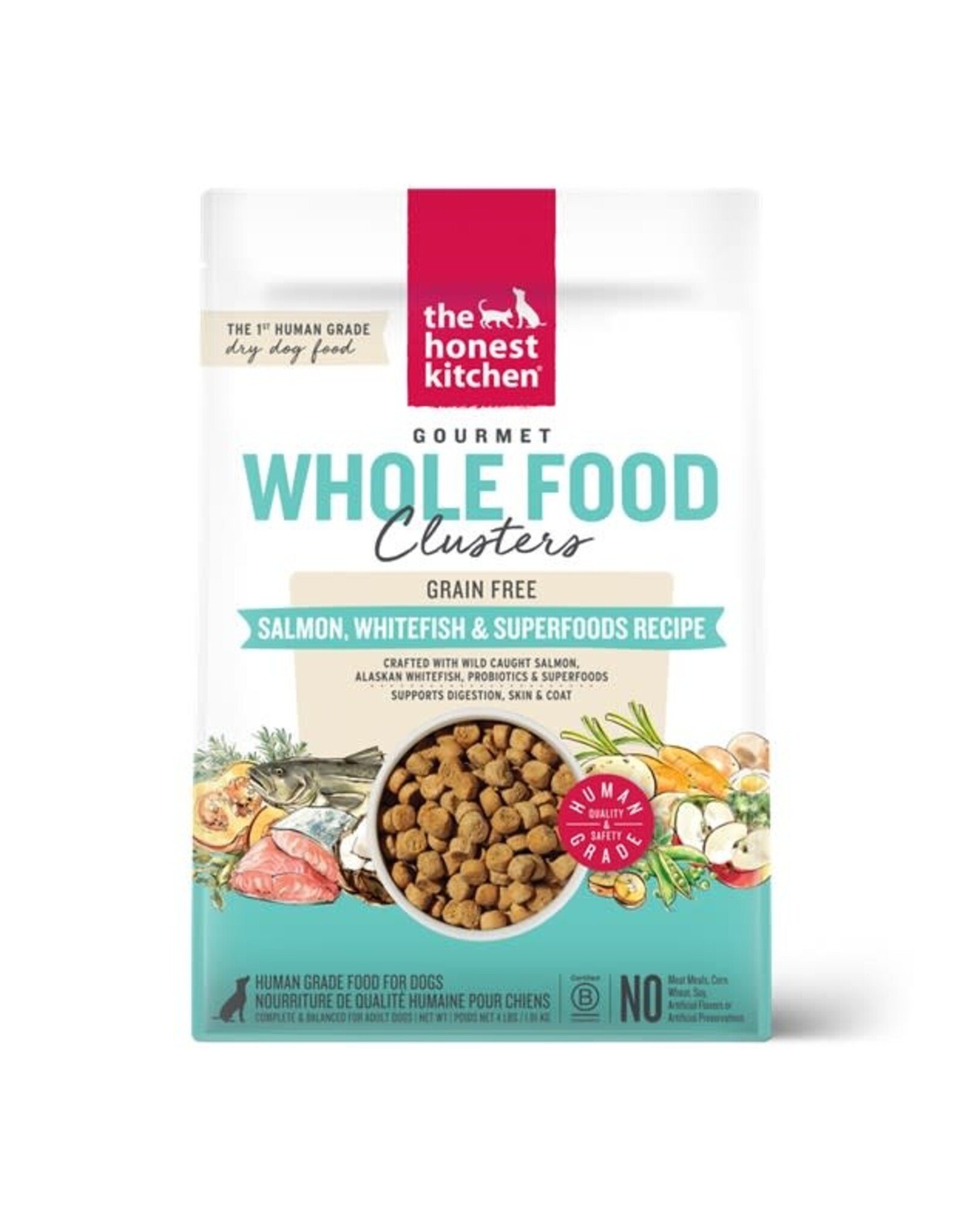 The Honest Kitchen THE HONEST KITCHEN DOG GRAIN FREE WHOLE FOOD CLUSTERS SALMON WHITEFISH