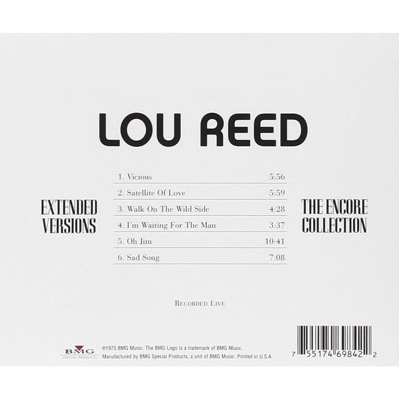 Vinyl Lou Reed -  Lou Reed Live  (Extended Versions)