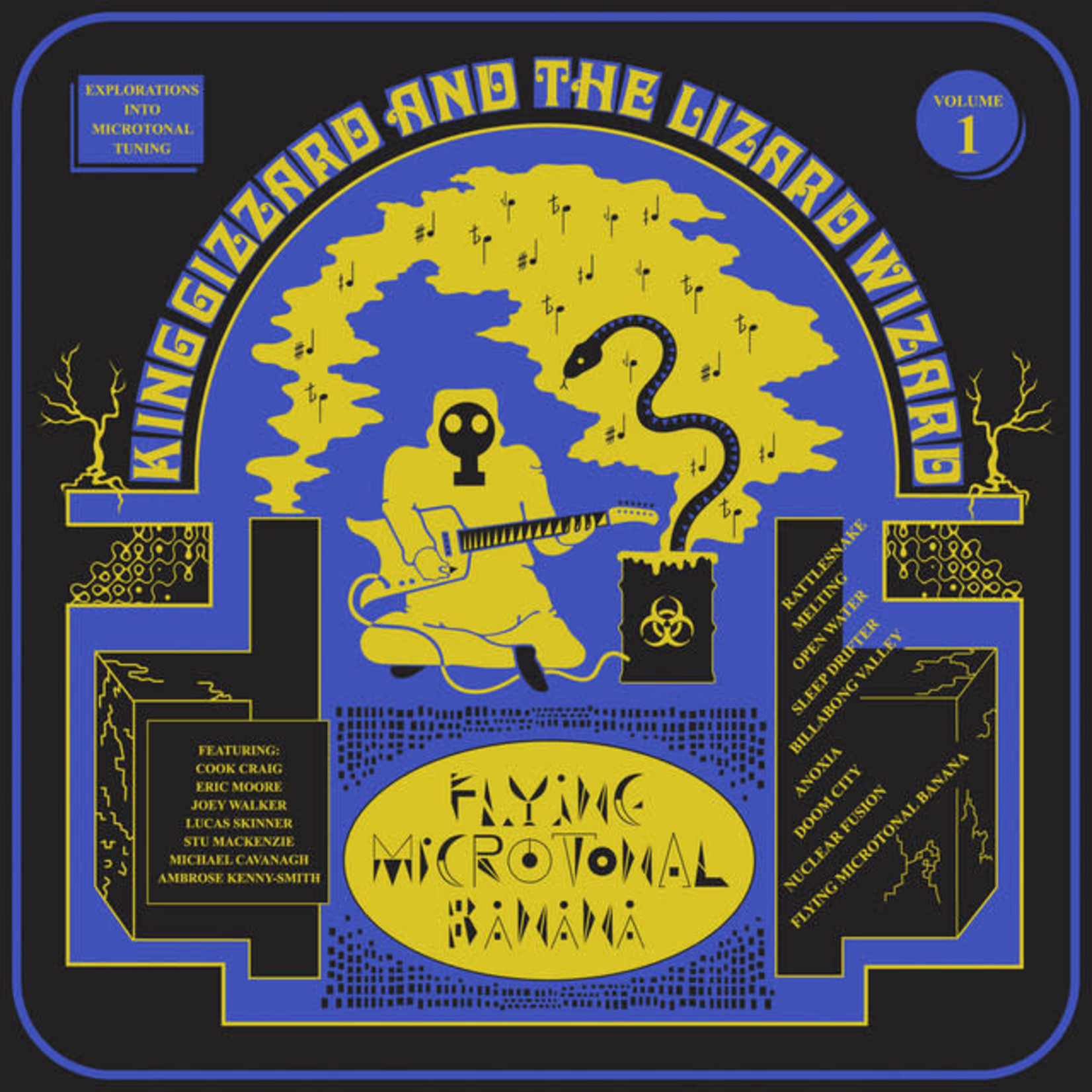 Vinyl King Gizzard & The Lizard Wizards- Flying Microtonal Banana.  Lucky Rainbow Edition