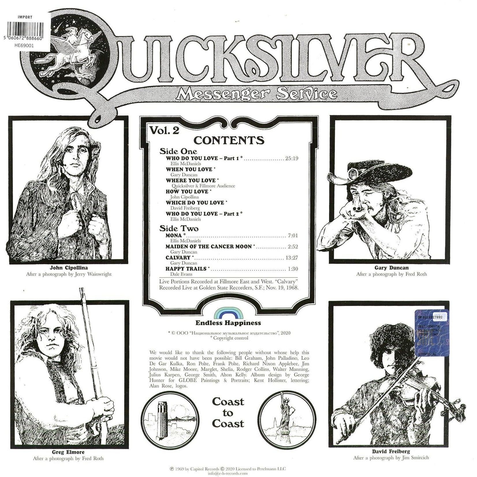 Vinyl Quicksilver Messenger Service - Happy Trails  (Import)