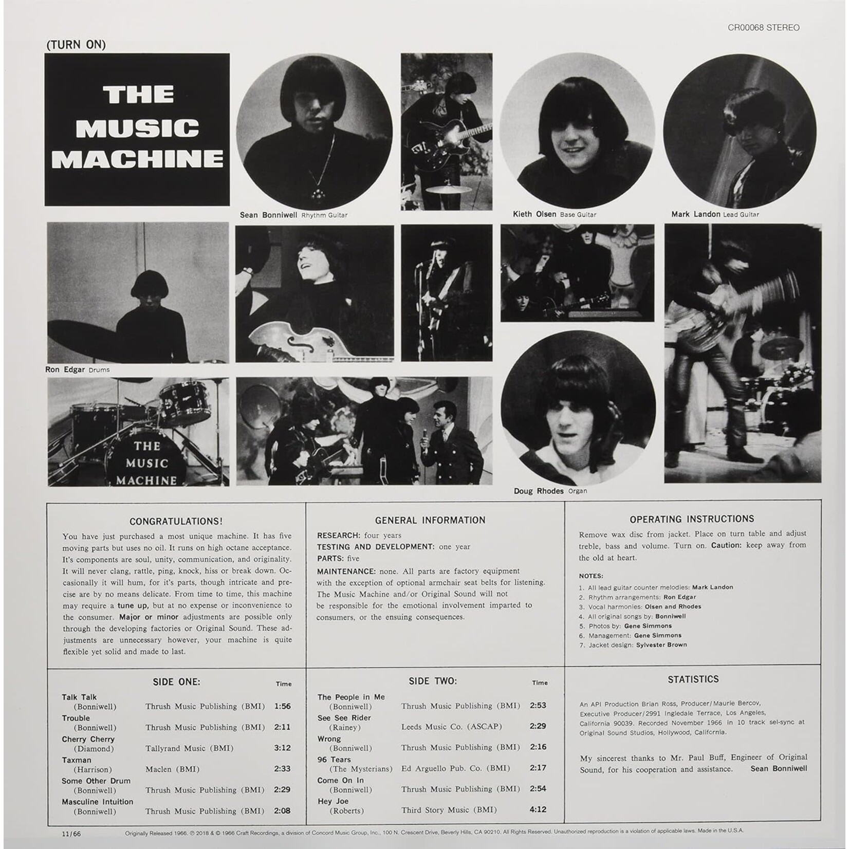 Vinyl The Music Machine - Turn On