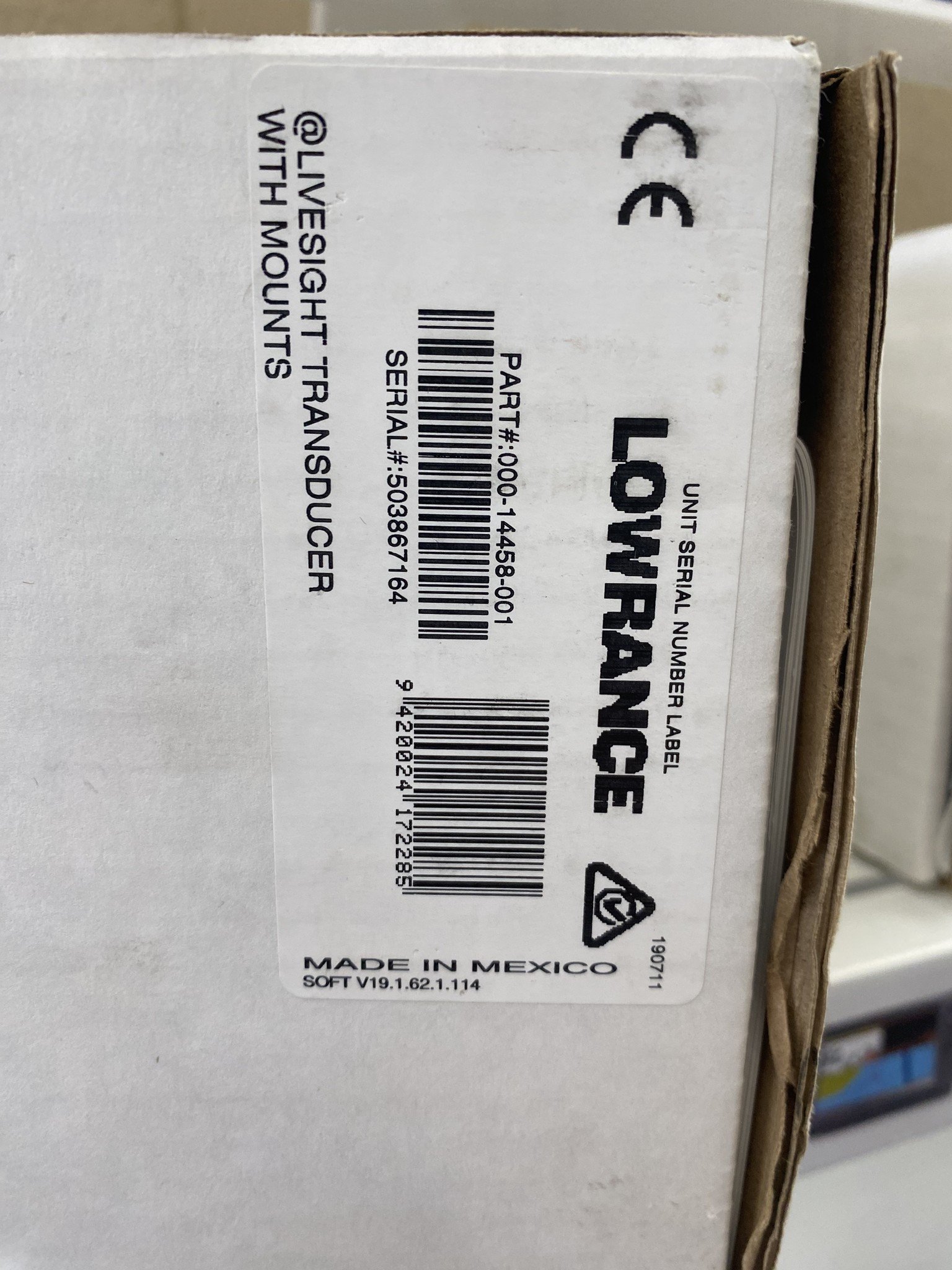 Lowrance LiveSight Transducer with Mounts