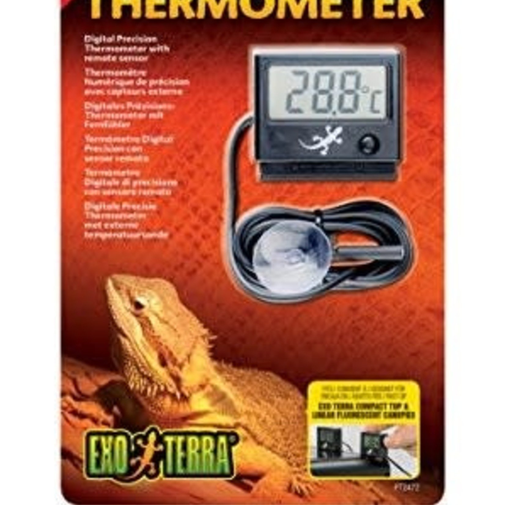 EXO-TERRA Exo Terra Digital Thermometer w/Probe, C&F