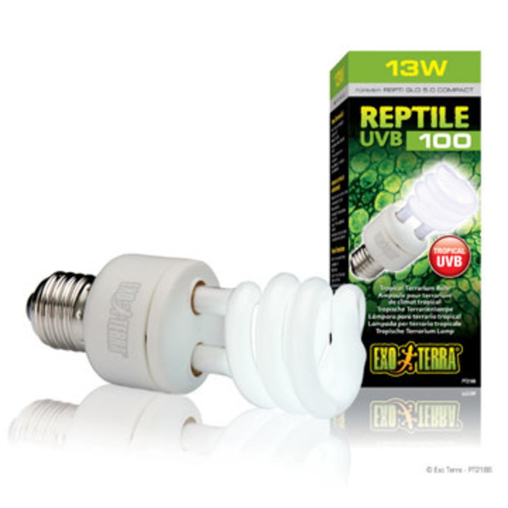 EXO-TERRA Exo Terra Repti-Glo 5.0, Tropical Terrarium Lamp, Compact Fluorescent, 13W