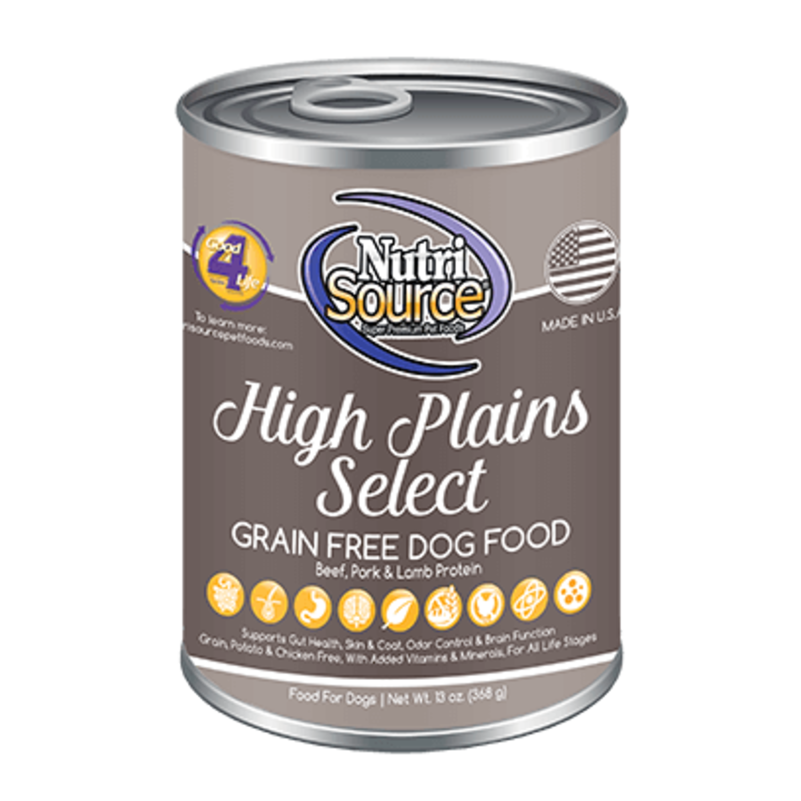 NUTRISOURCE NUTRISOURCE GF High Plains Select Can 13oz