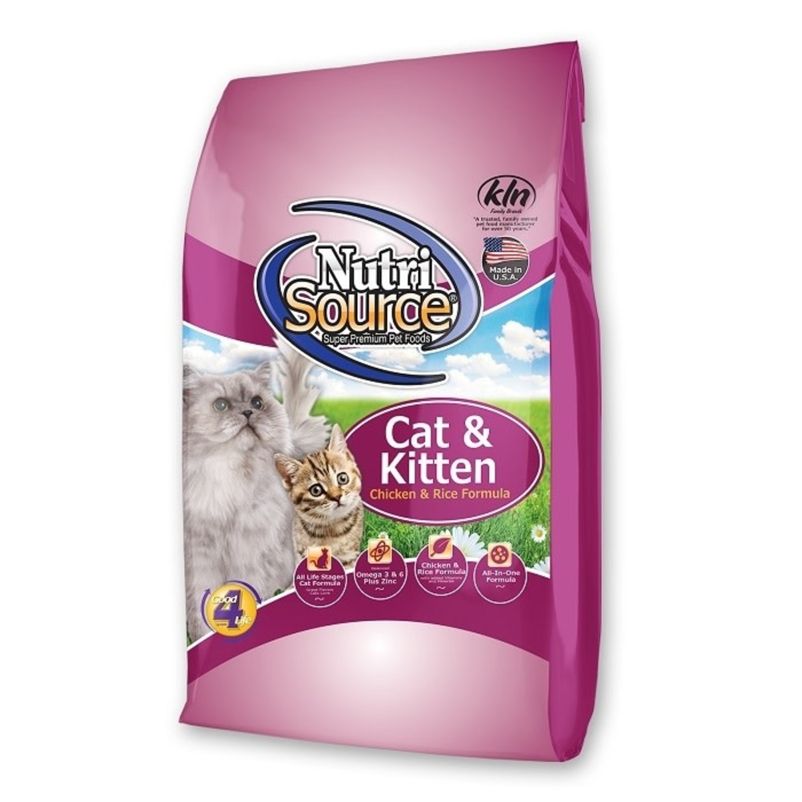 NUTRISOURCE NURTISOURCE CAT & Kitten Chicken & Rice 6.6 lb