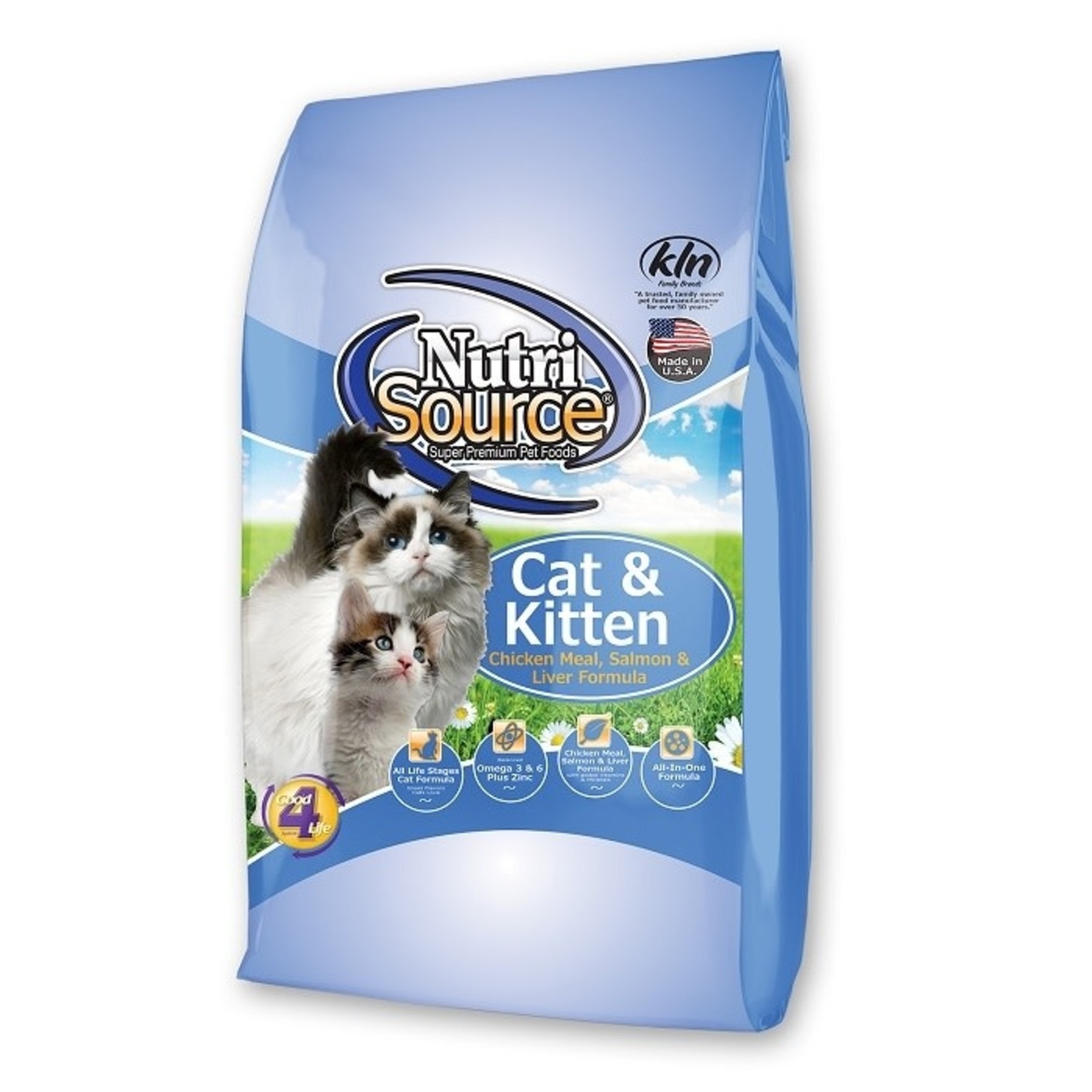 NUTRISOURCE NUTRISOURE CAT & Kitten Chicken/Salm/Liver 6.6 lb