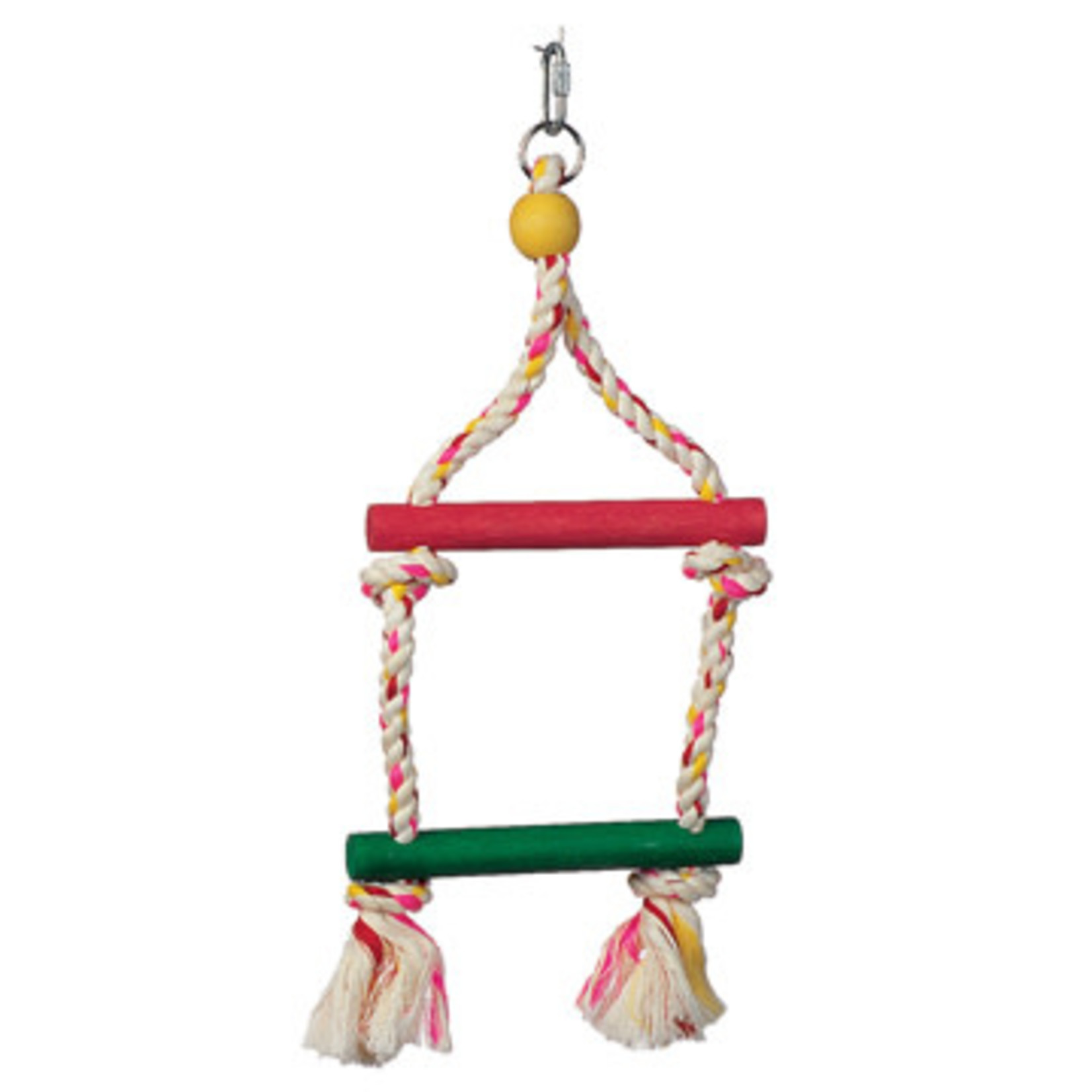 LIVING WORLD Junglewood 2-Step Rope Ladder, Small, 6" x 14