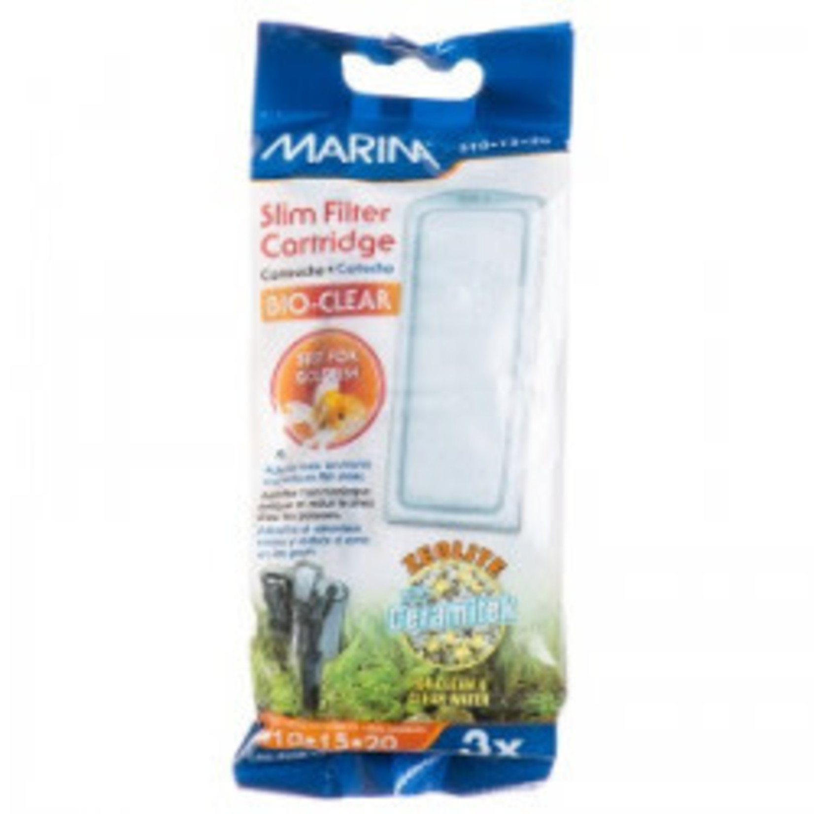 MARINA Marina Slim Filter Zeolite Plus Ceramic Cartridge, 3-pk