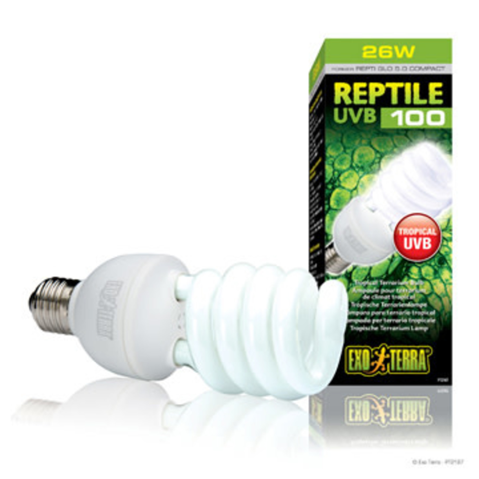 EXO-TERRA Exo Terra Repti-Glo 5.0, Tropical Terrarium Lamp, Compact Fluorescent, 26W