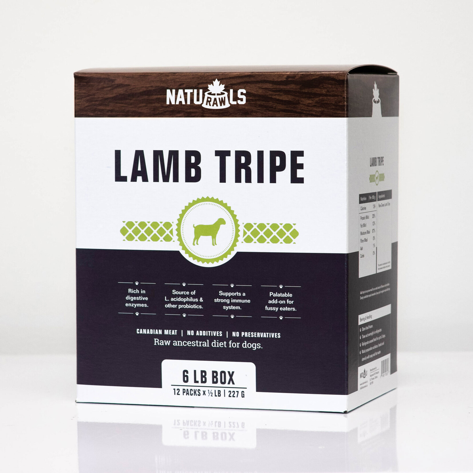 Naturawls Naturawls Raw Lamb Tripe 12/227GM