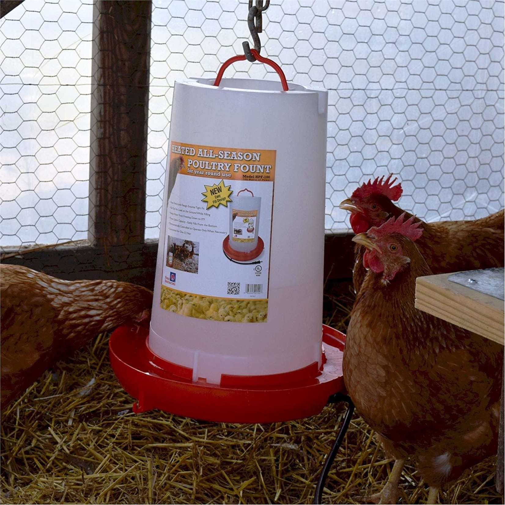 Farm Innovators HEATED POULTRY WATER  3Gal