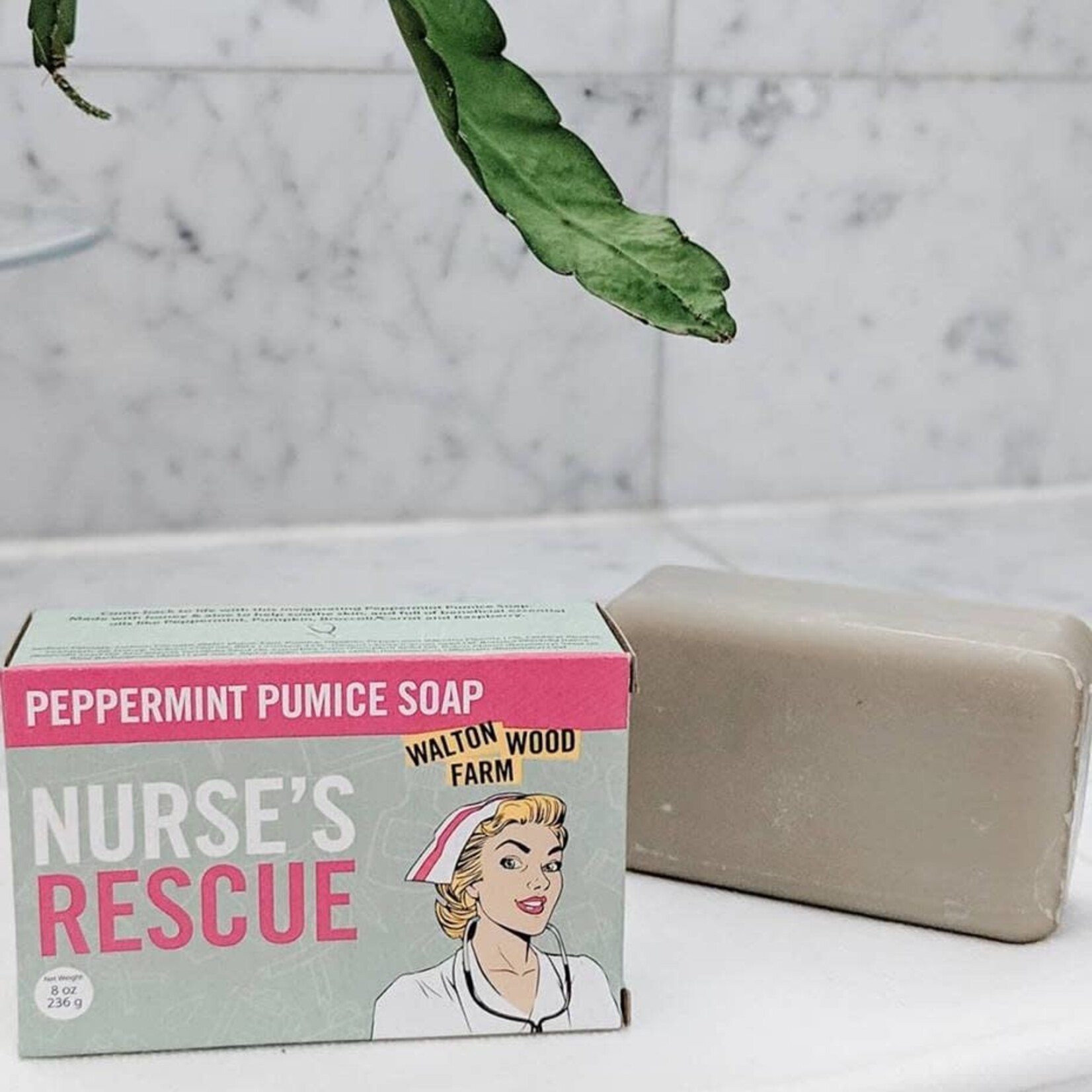 Walton Wood Farms Nurse's Rescue - Peppermint Pumice Soap Bar - 8 oz/ea