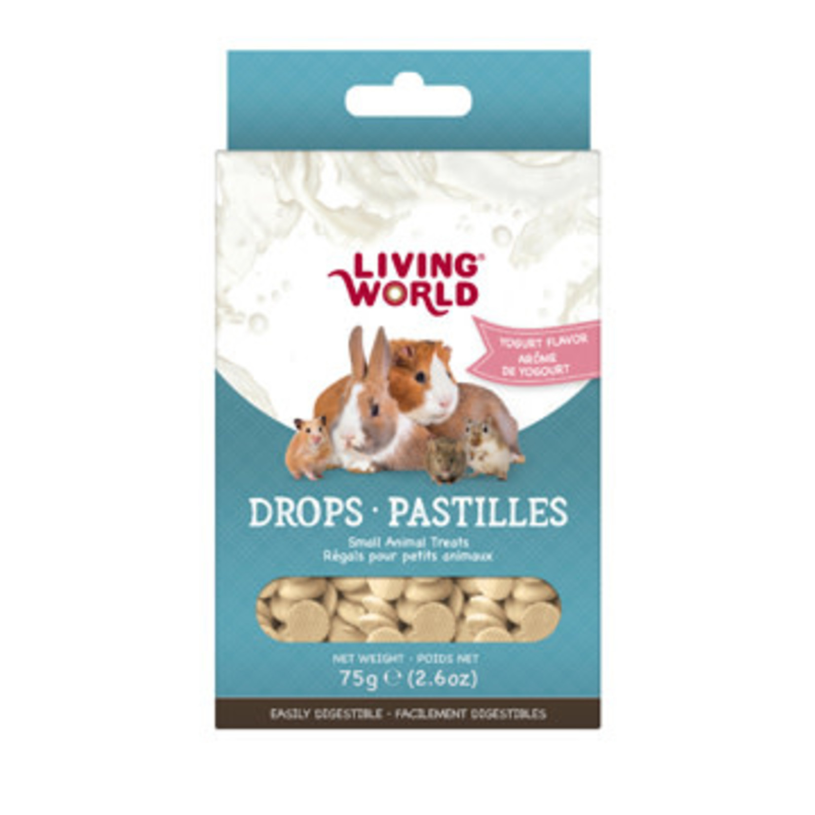 LIVING WORLD Living World Small Animal Drops - Yogurt Flavour - 75 g (2.6 oz)