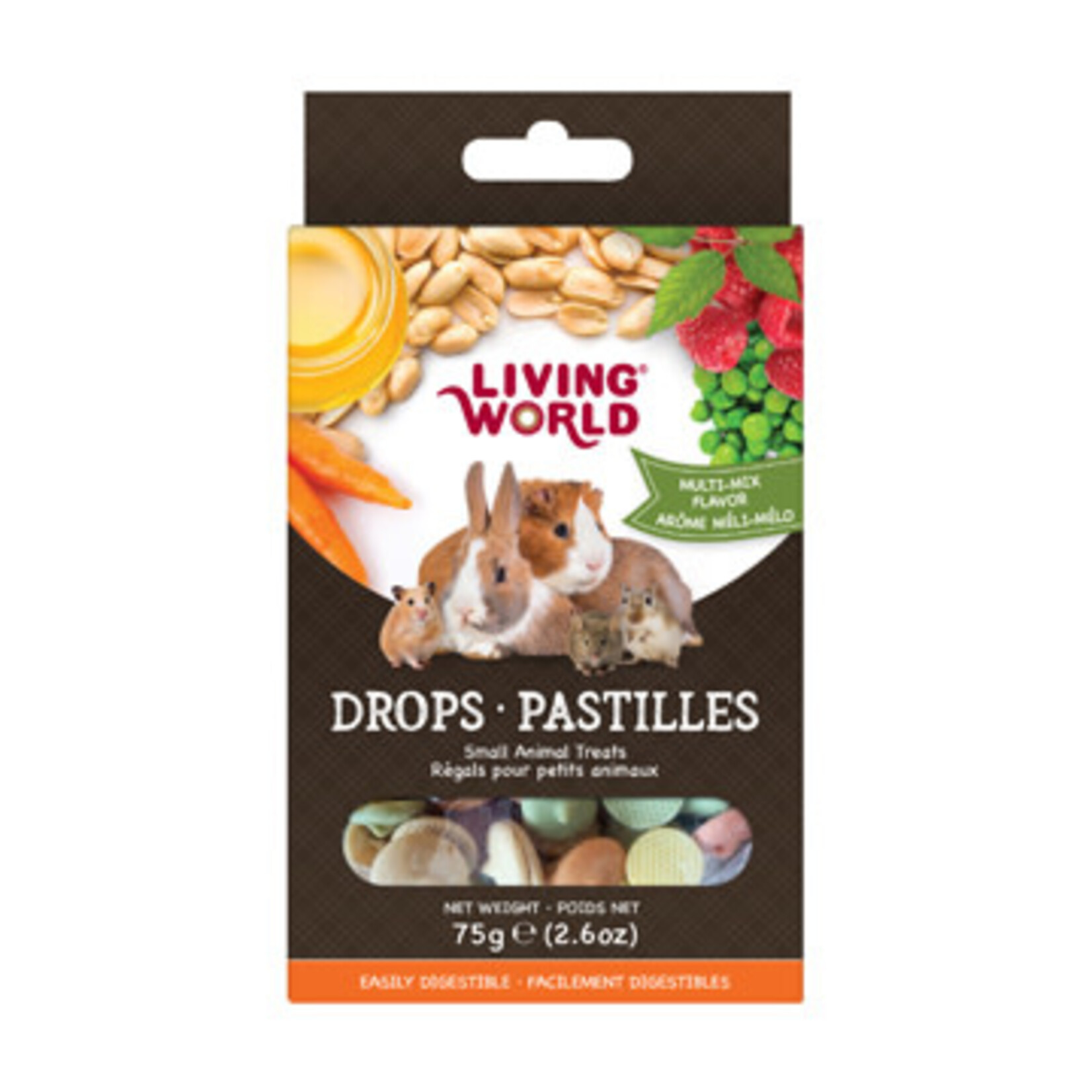 LIVING WORLD Living World Small Animal Drops - Multi-Mix Flavour - 75 g (2.6 oz)