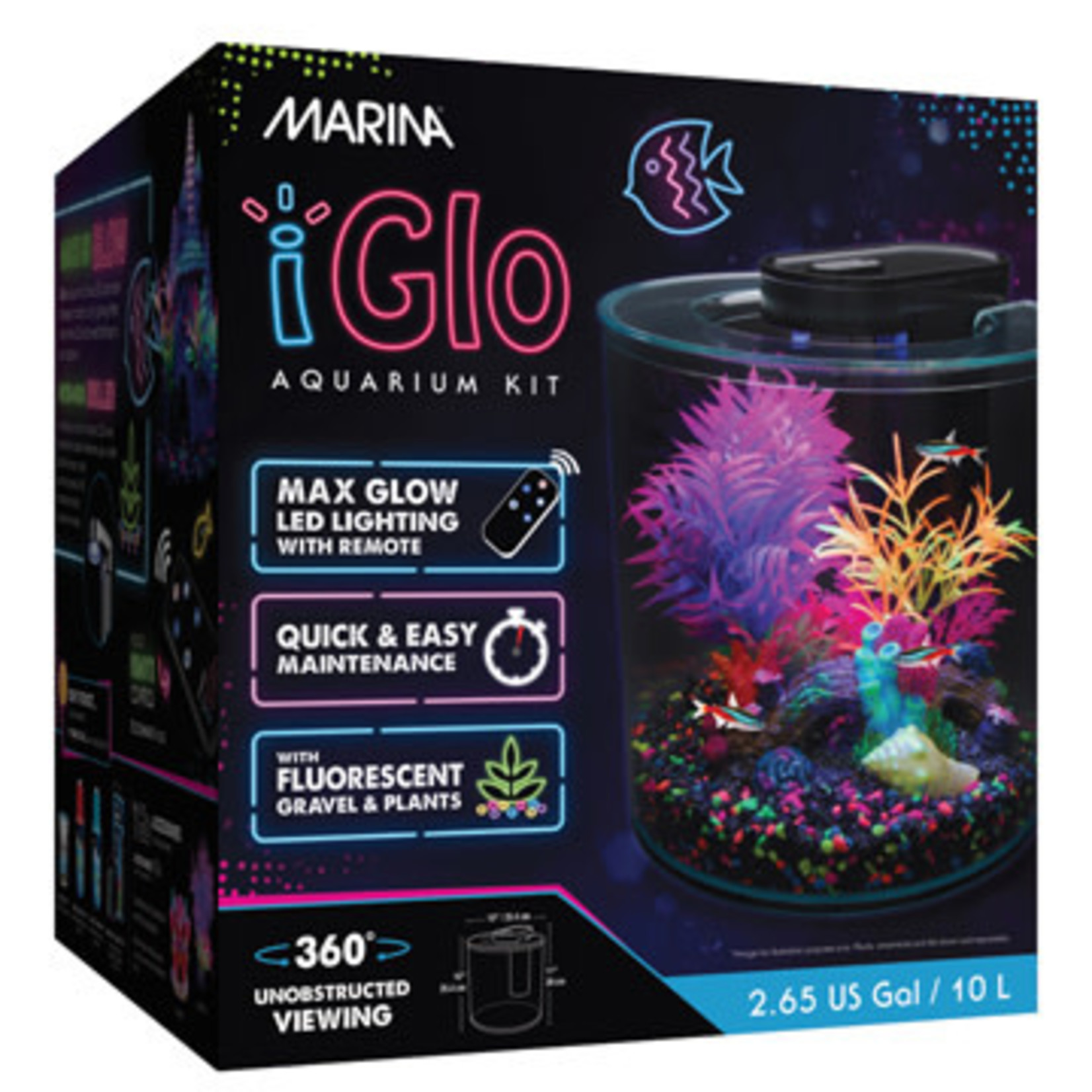 MARINA Marina iGlo Aquarium Kit - 10 L (2.65 US gal)