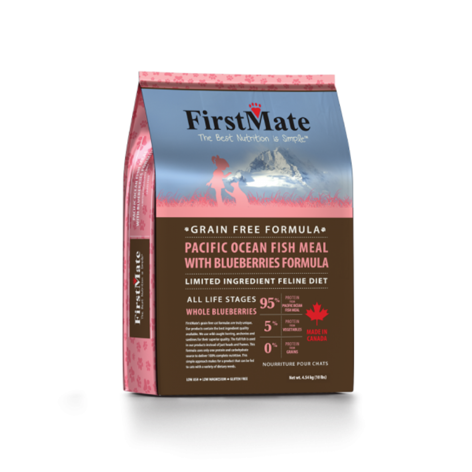 First Mate FirstMate Cat LID GF PacificOcean Fish/Blueberries 10 lb