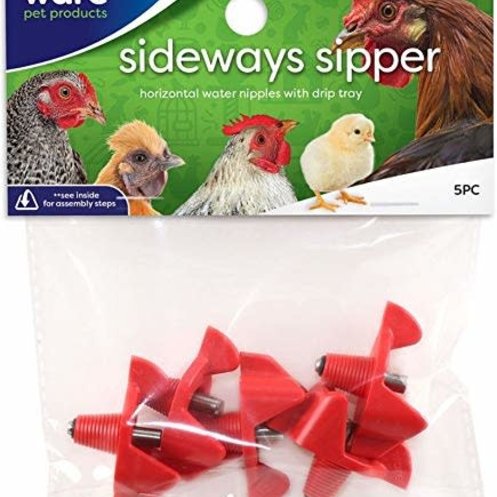 WARE MANUFACTURING Sideway Sipper Poultry Water Nippers