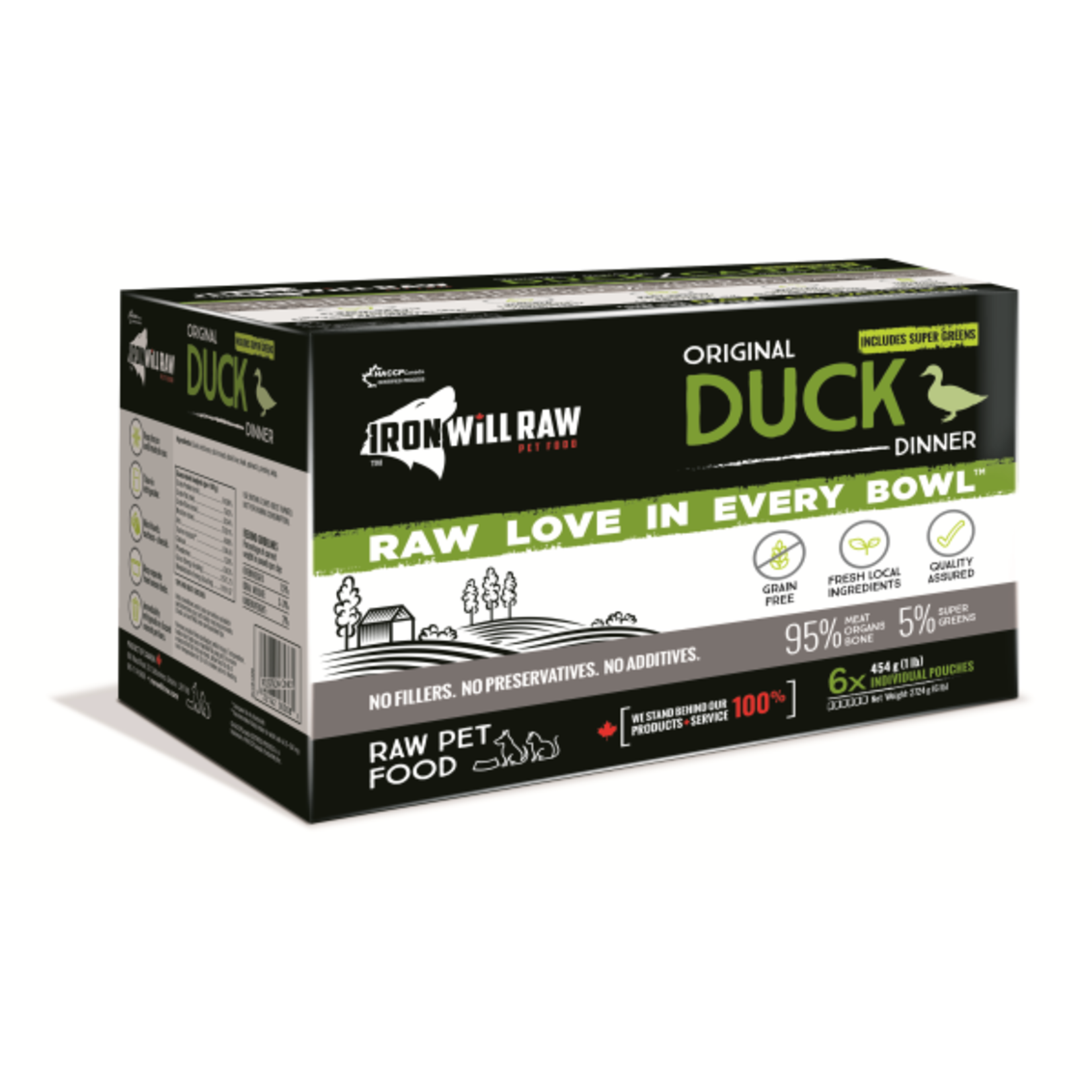 IRON WILL RAW Iron Will Raw Dog GF Original Duck Dinner 6/1 lb