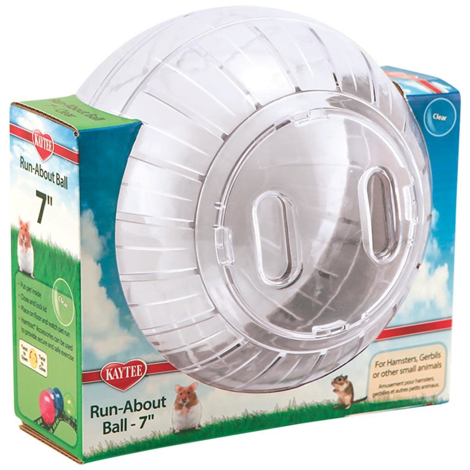 KAYTEE PRODUCTS INC KAYTEE RUN-ABOUT BALL - CLEAR 7in