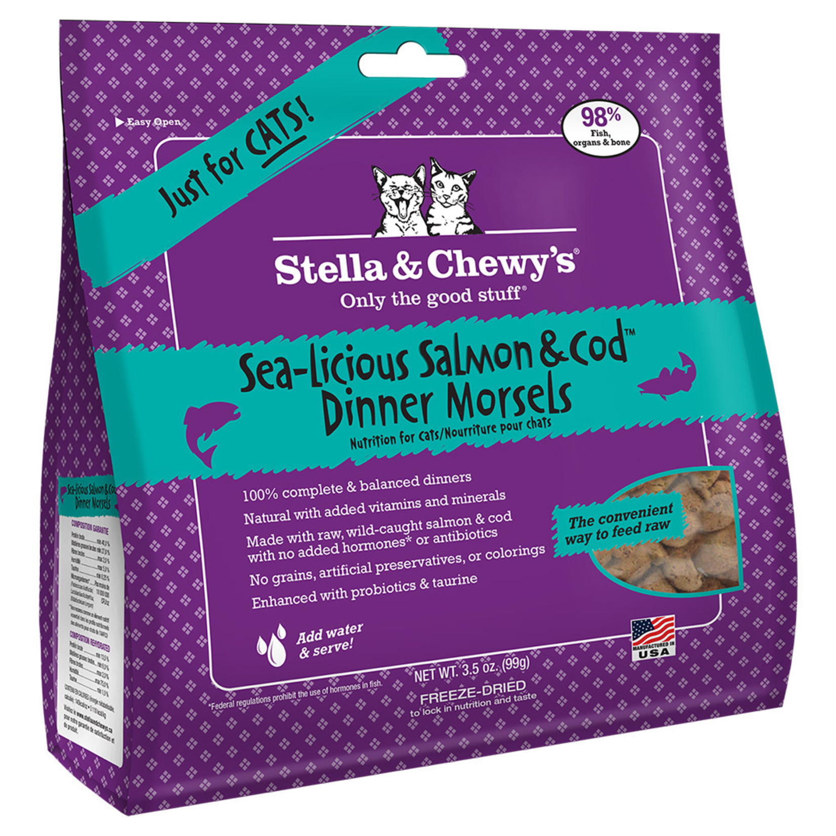 Stella & chewy's Stella & Chewy's FD Dinner Morsels Salmon & Cod 3.5OZ Cat