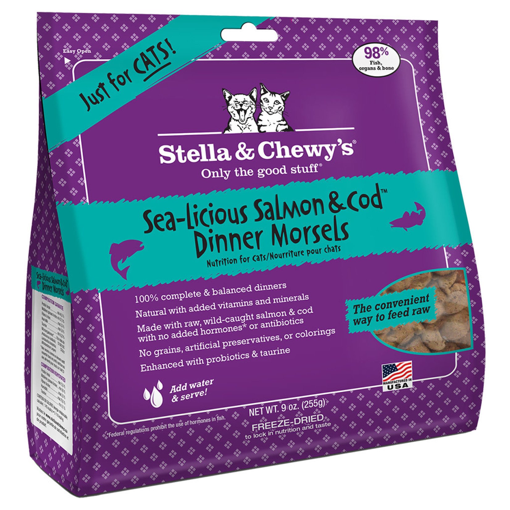 Stella & chewy's Stella & Chewy's FD Dinner Morsels Salmon & Cod 8OZ Cat
